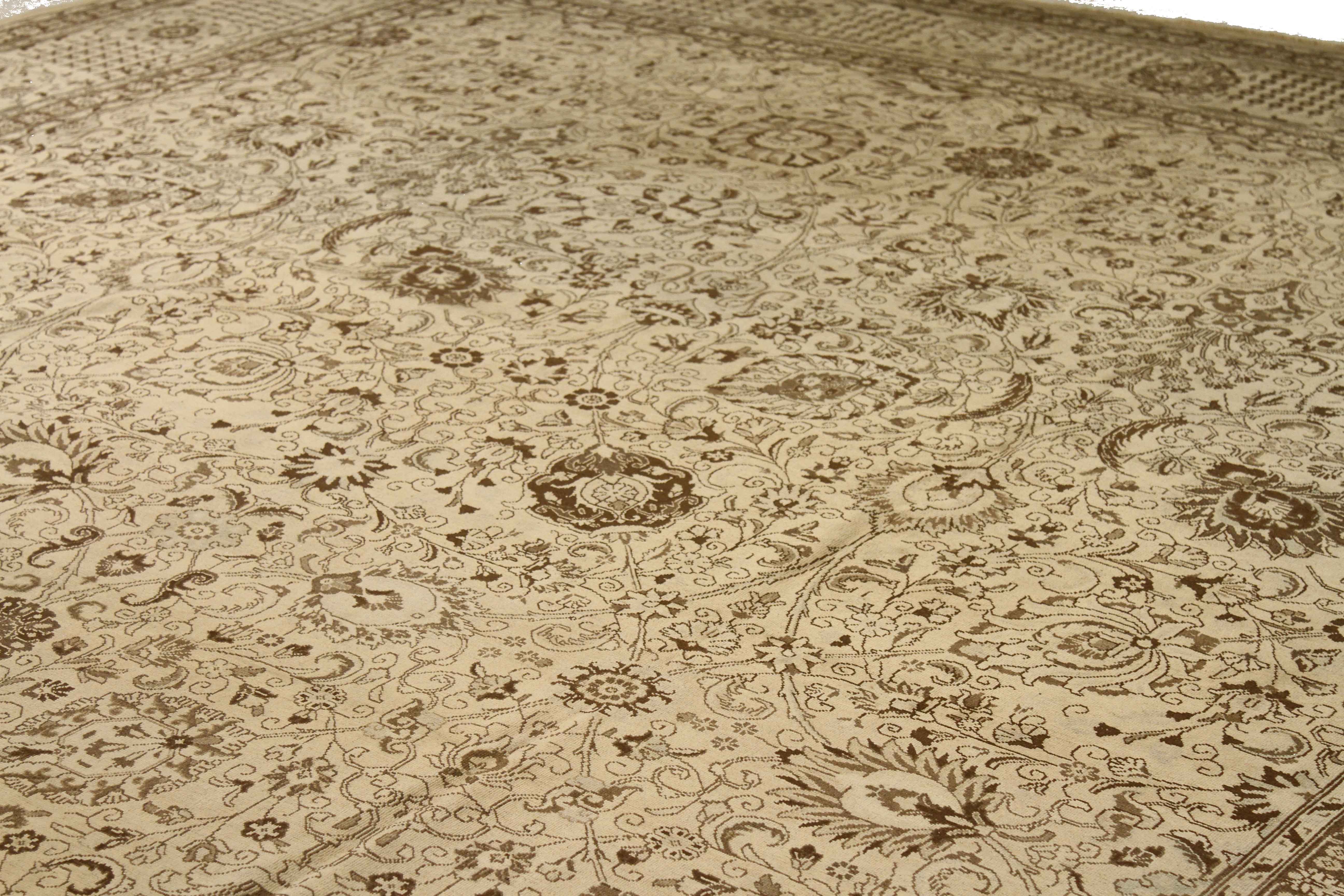 Thumbnail 10 for Antique Persian Tabriz Transitional Rug 11243