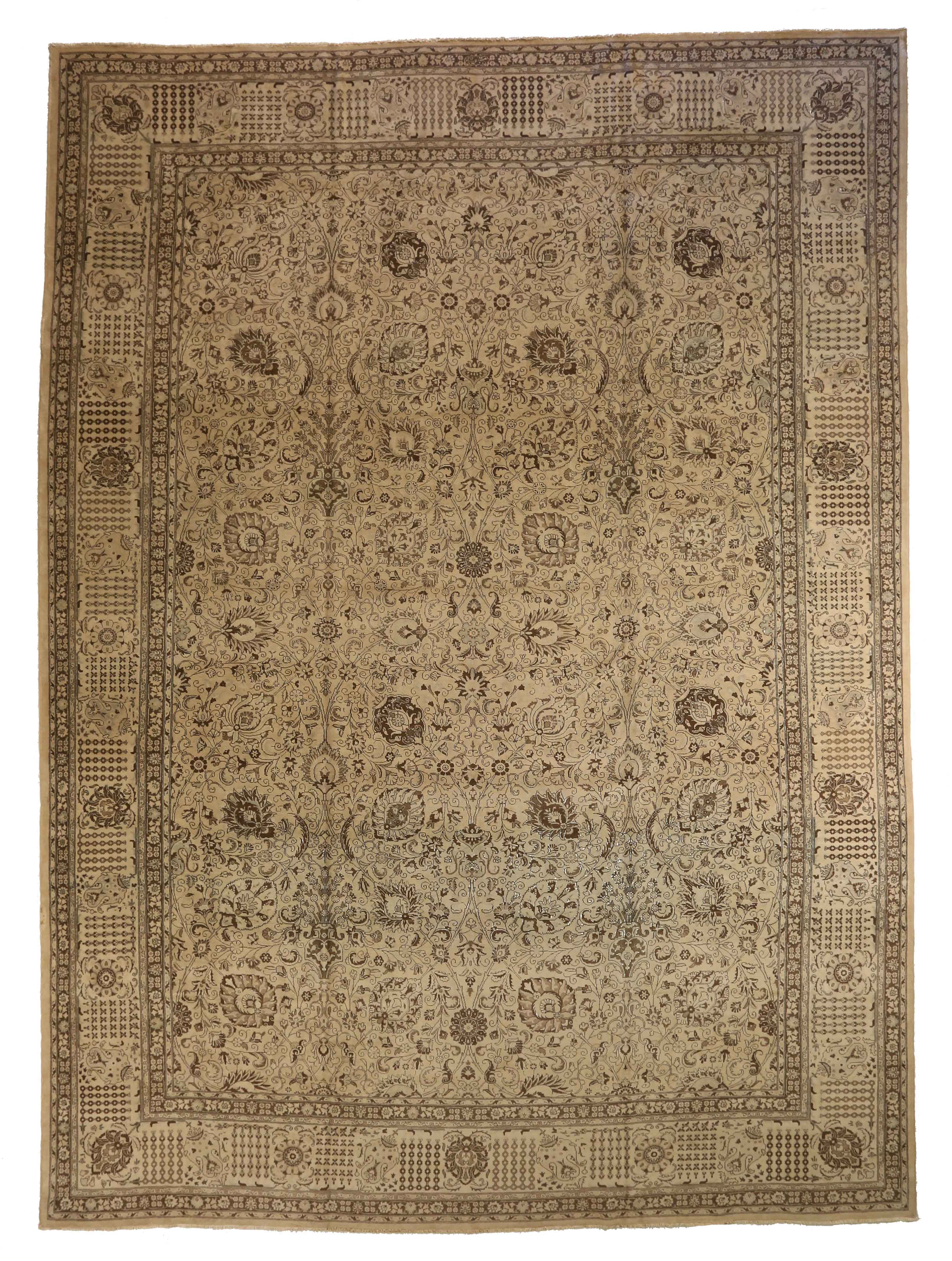 Thumbnail 2 for Antique Persian Tabriz Transitional Rug 11243