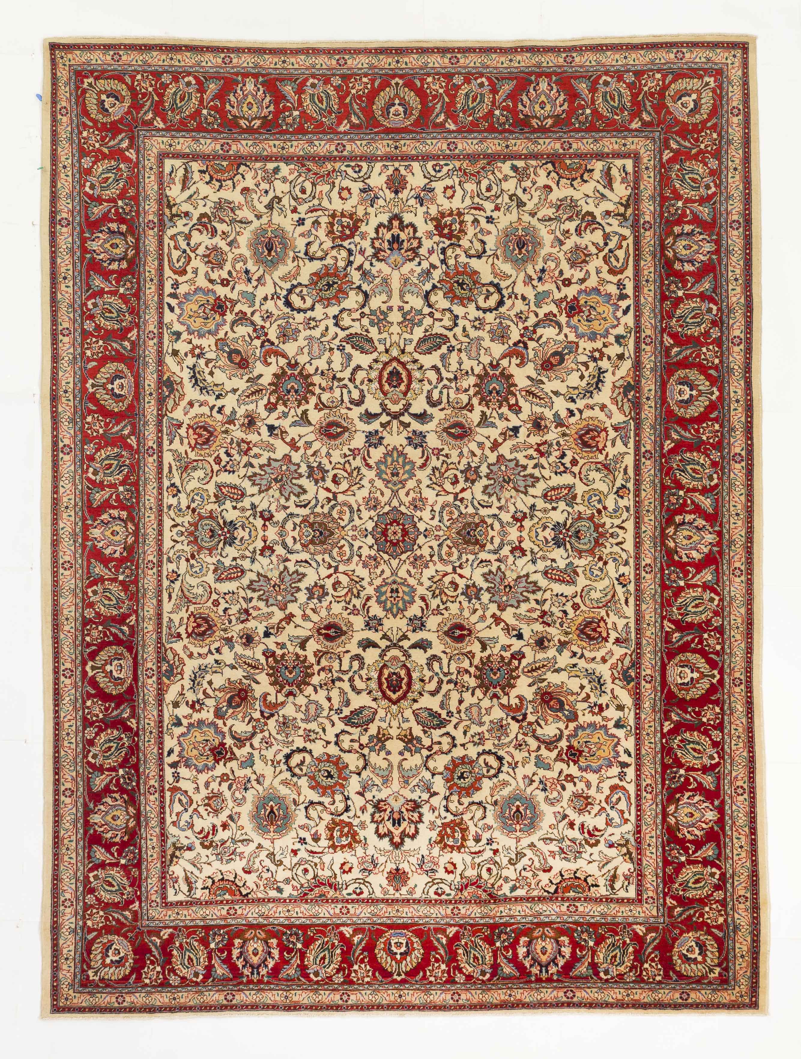 Thumbnail 9 for Antique Persian Tabriz Traditional Rug 11287