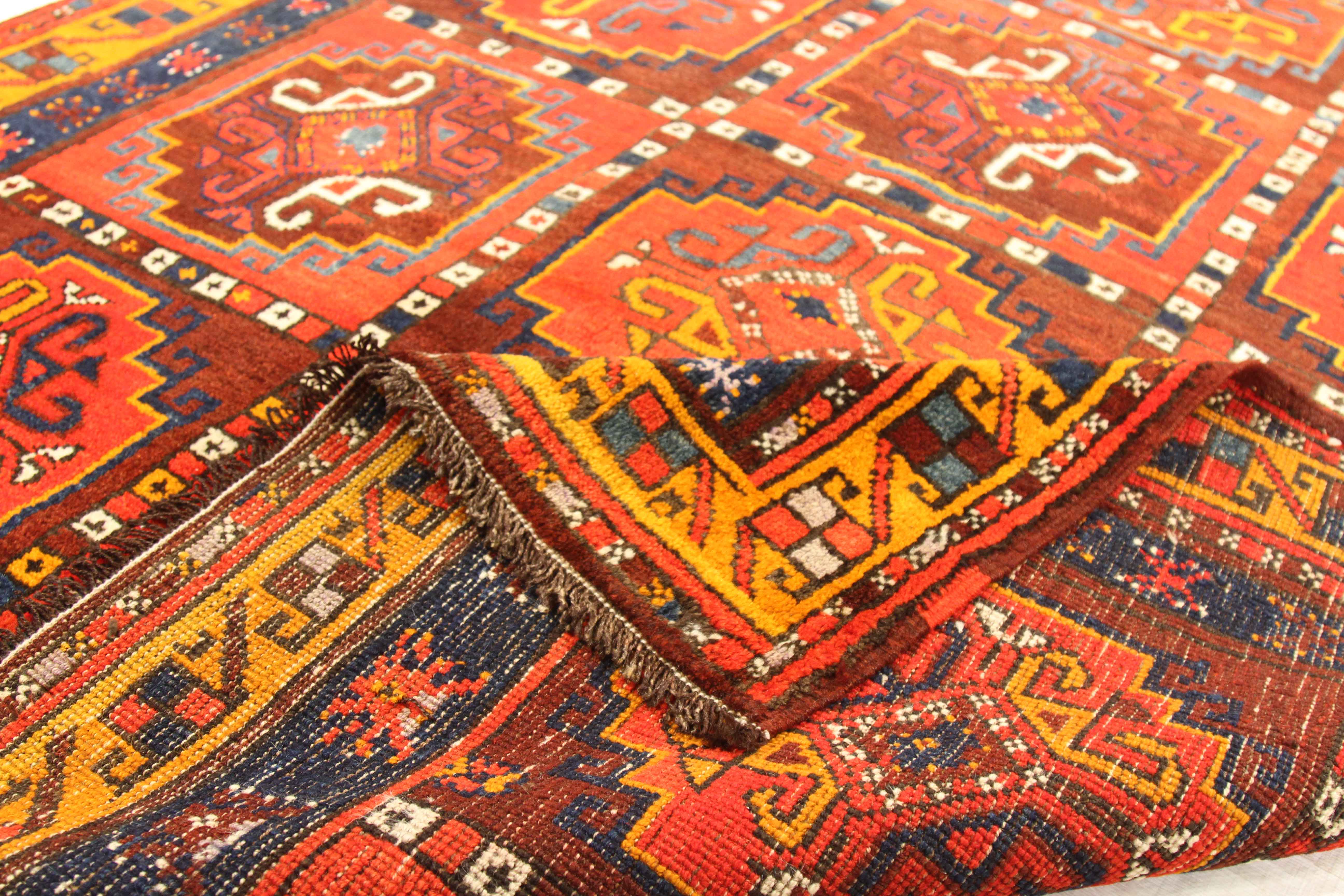 Thumbnail 4 for Antique Russia Kazakhstan Traditional Rug 72202