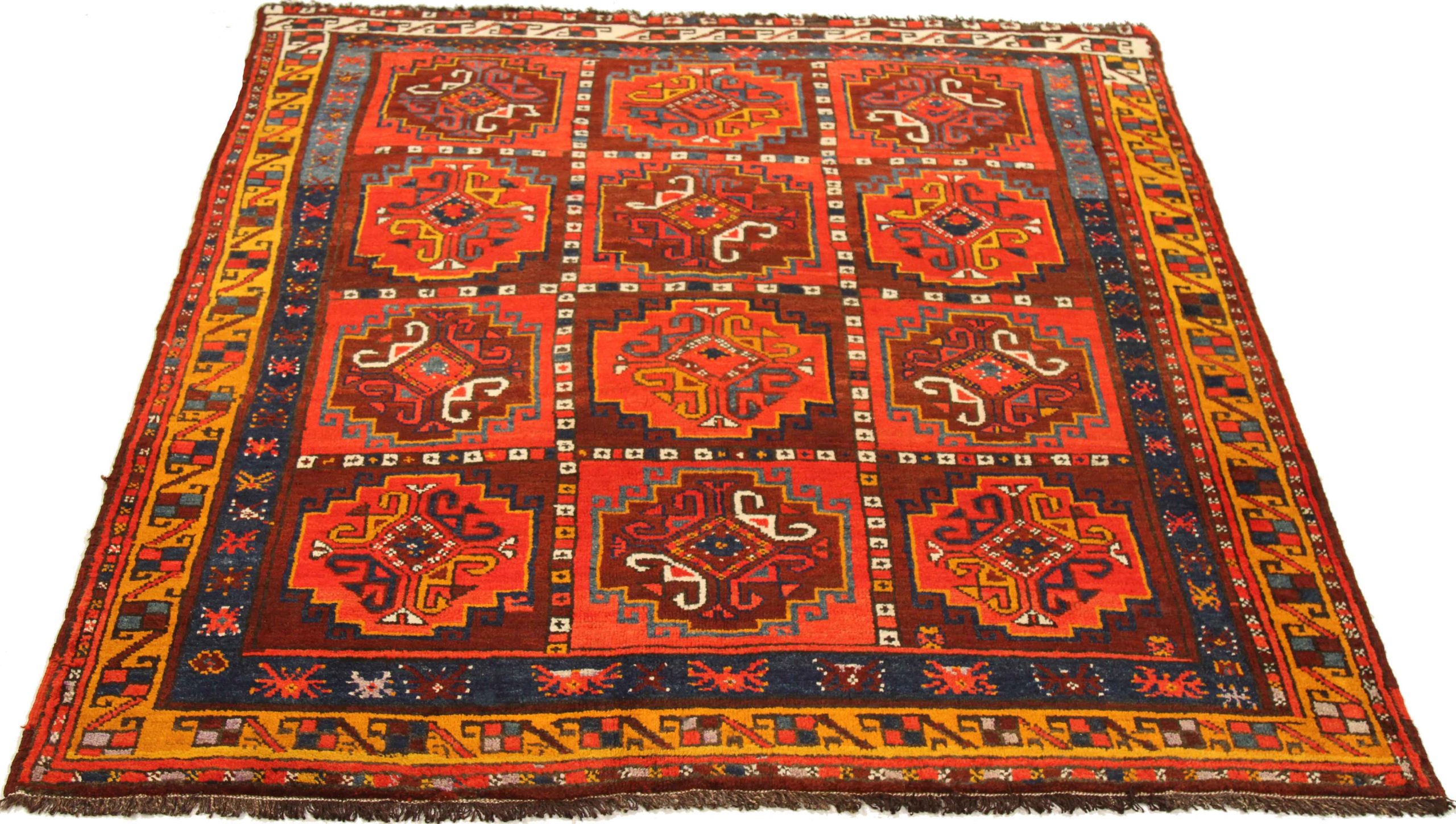 Thumbnail 10 for Antique Russia Kazakhstan Traditional Rug 72202