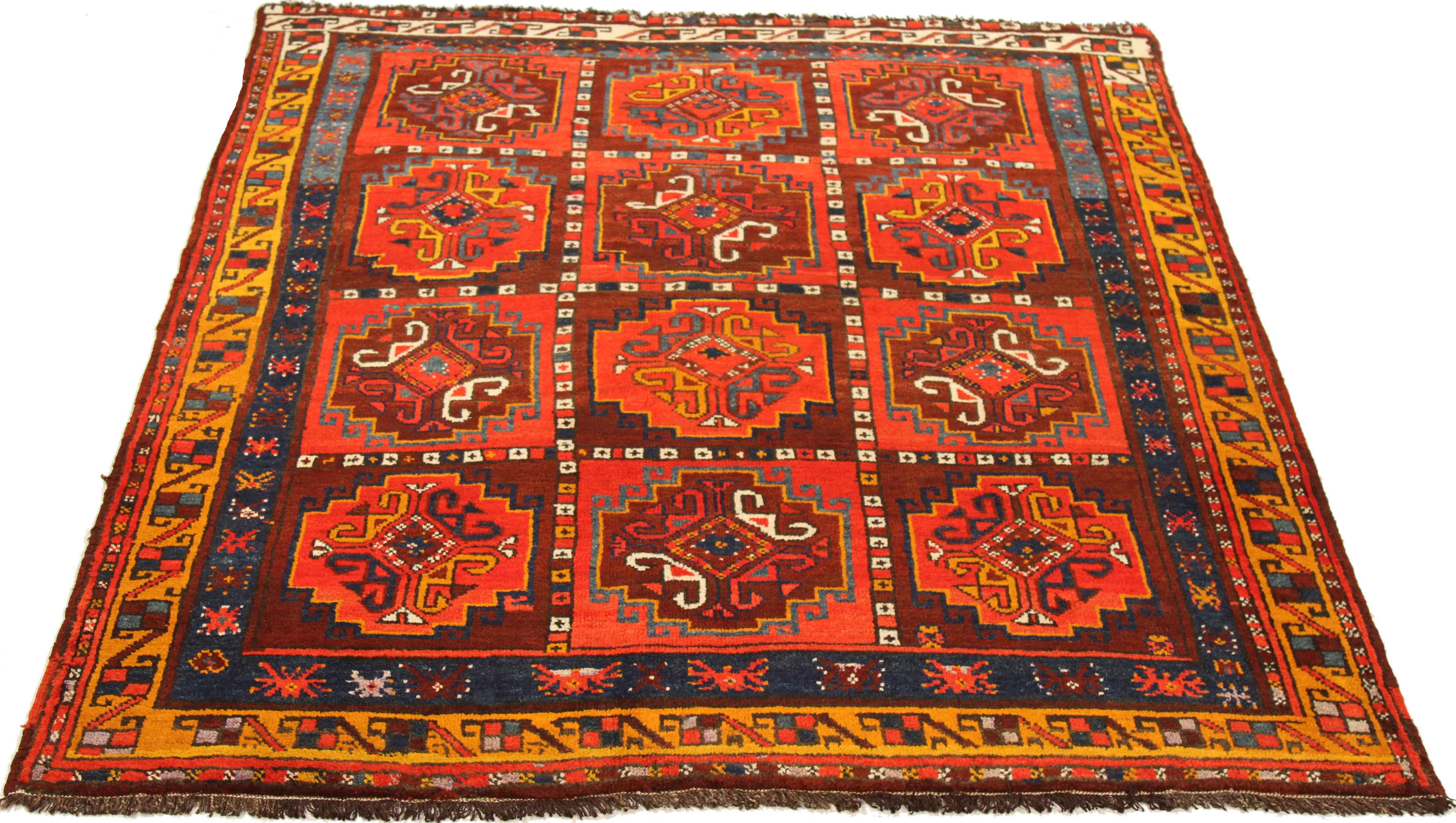 Thumbnail 8 for Antique Russia Kazakhstan Traditional Rug 72202