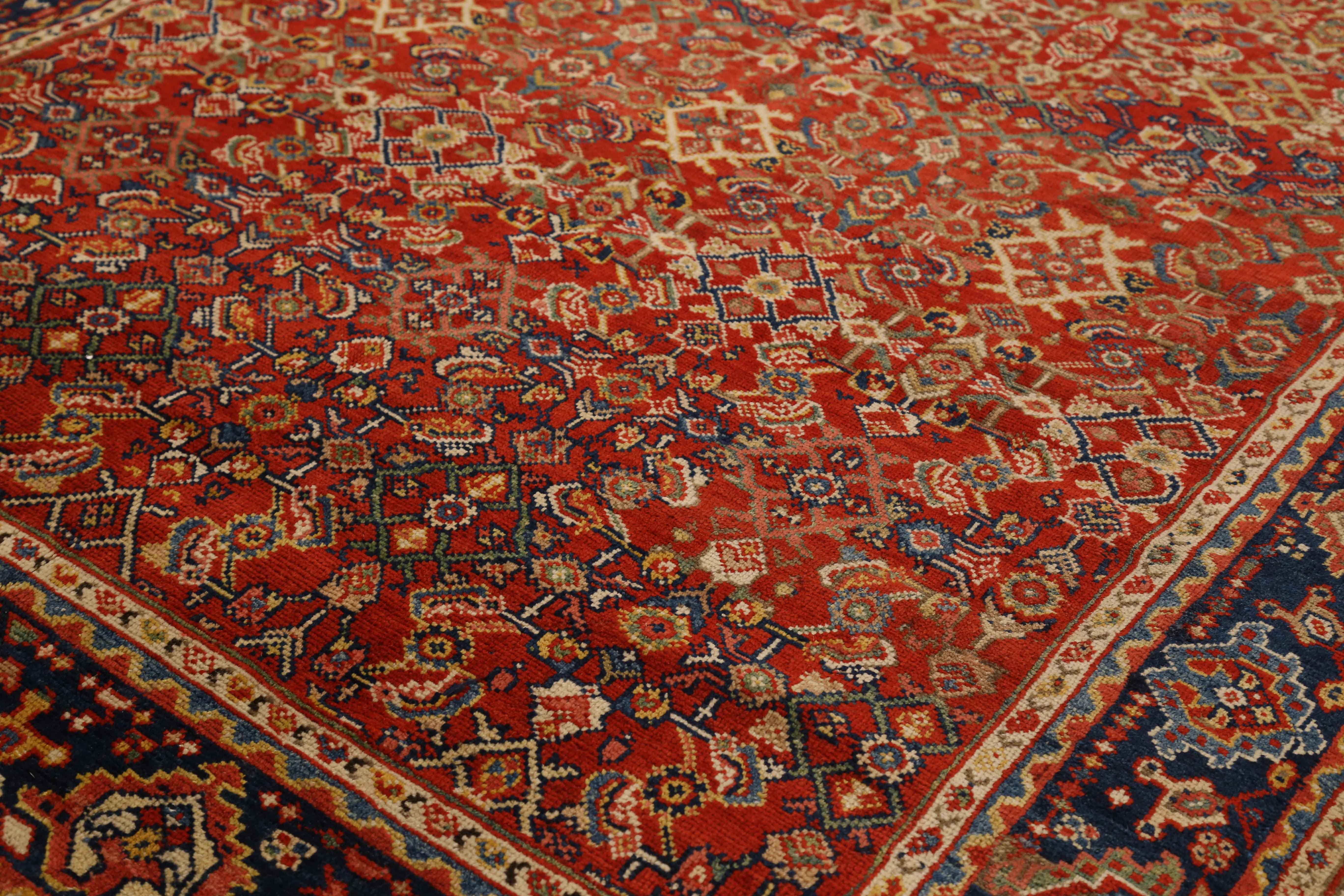 Thumbnail 6 for Antique Persian Sultanabad Traditional Rug 11307