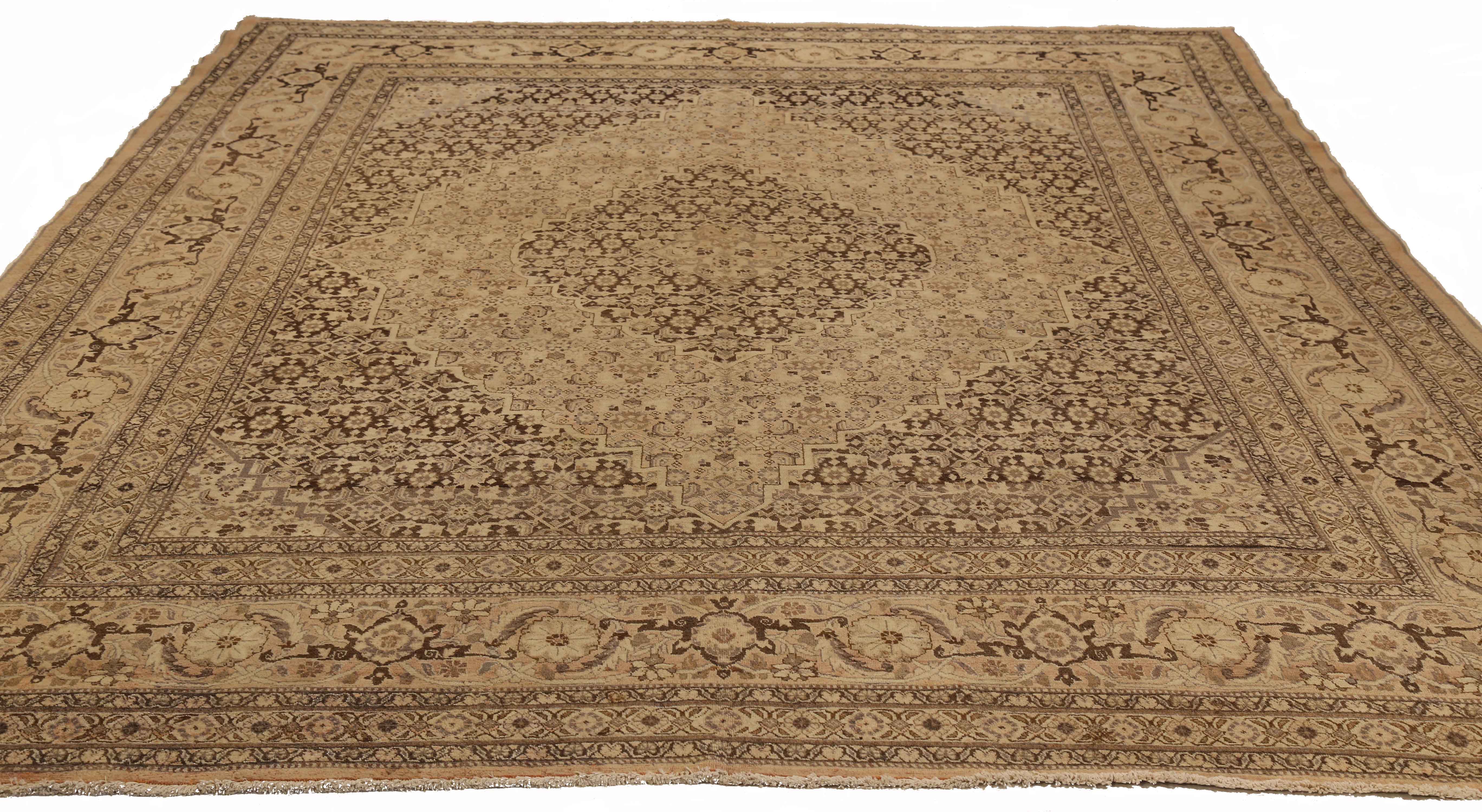 Thumbnail 2 for Antique Persian Tabriz Transitional Rug 72153