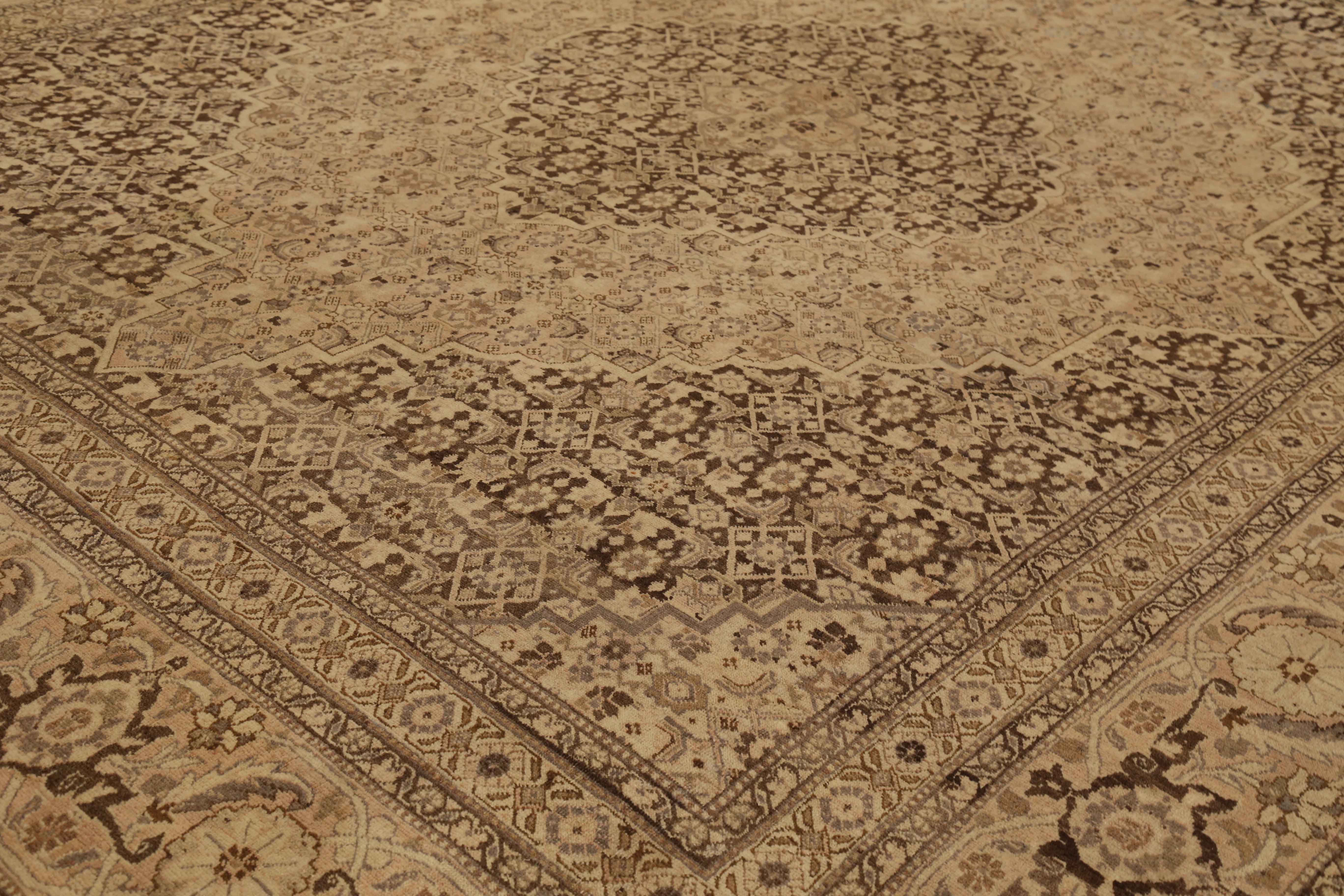 Thumbnail 3 for Antique Persian Tabriz Transitional Rug 72153