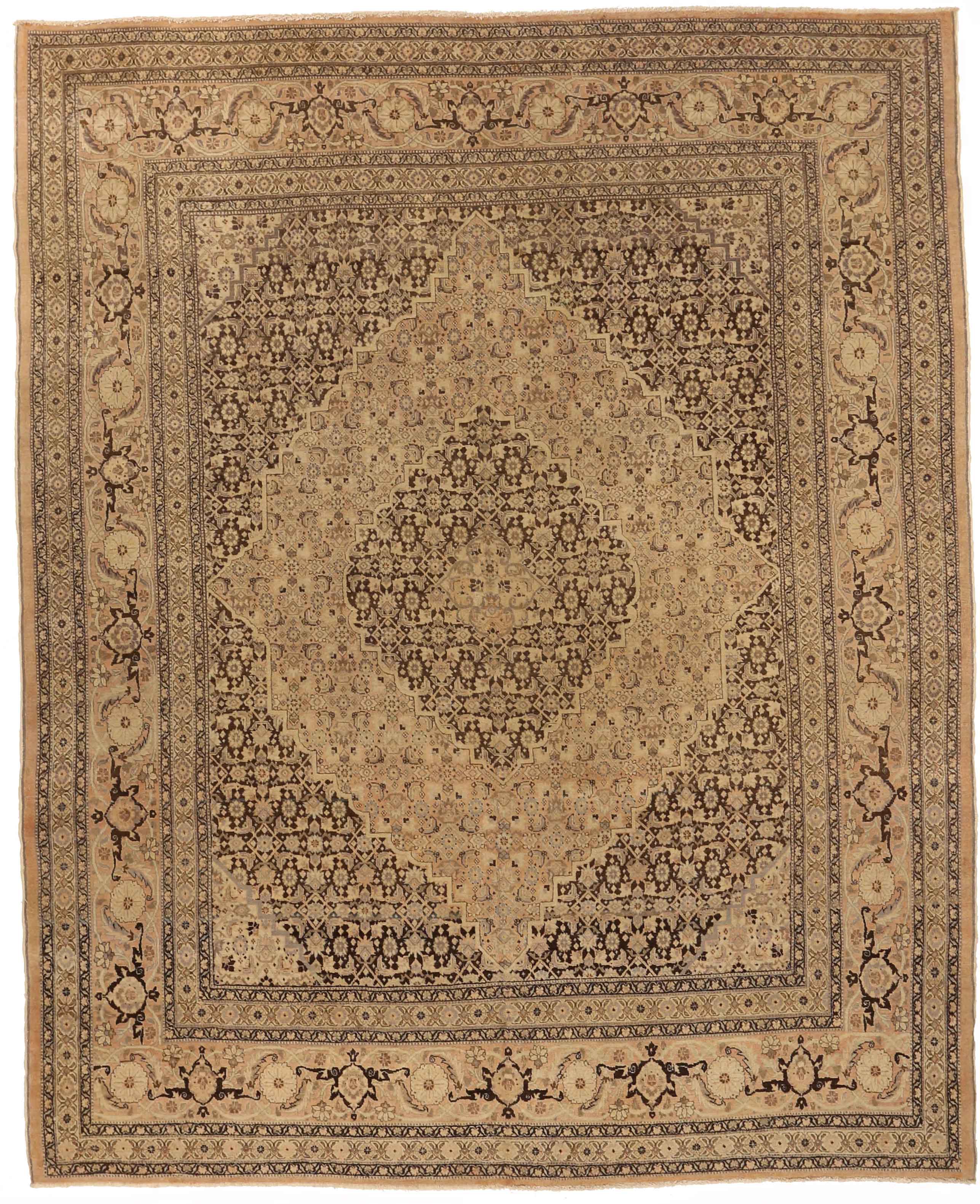 Thumbnail 5 for Antique Persian Tabriz Transitional Rug 72153