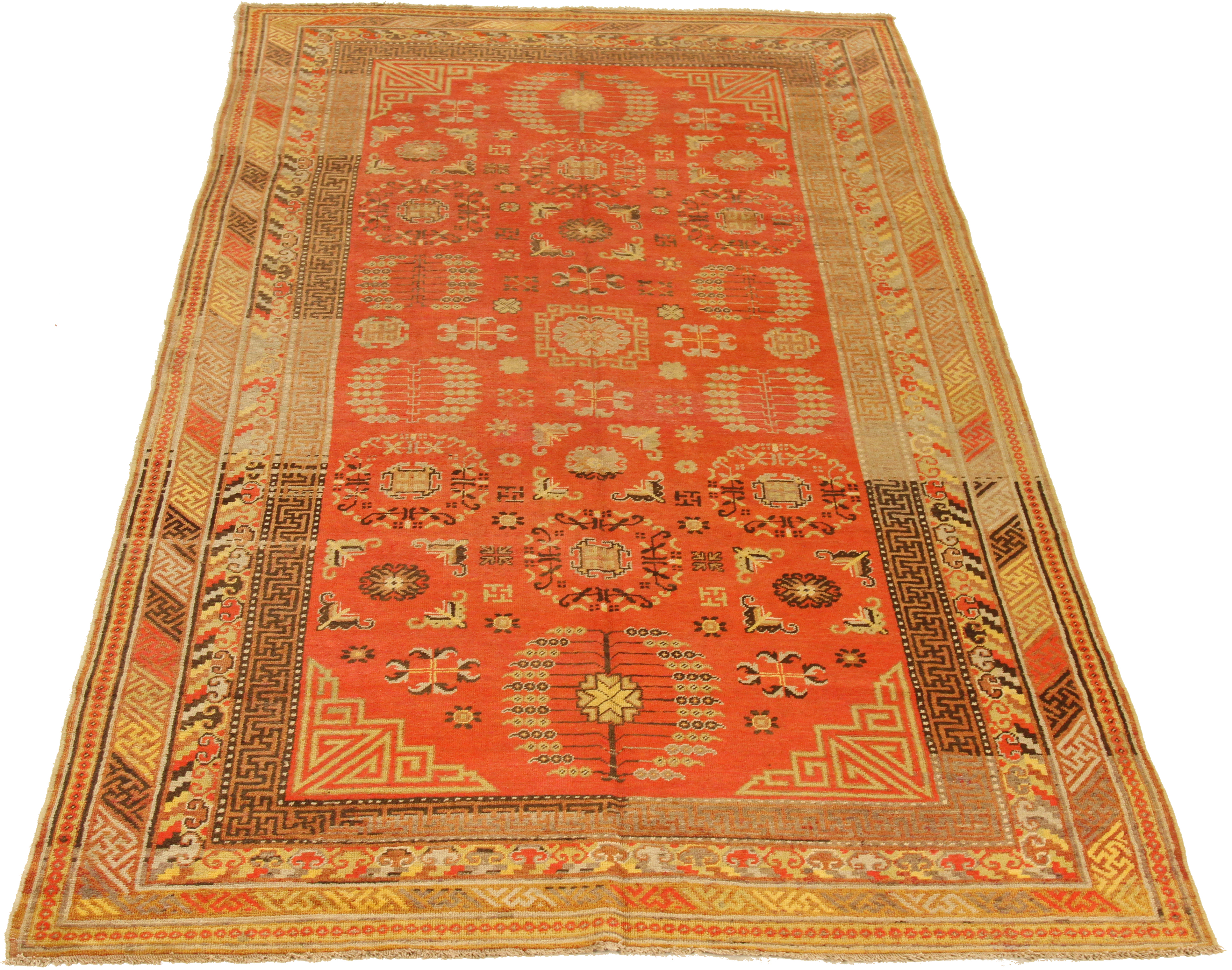 Thumbnail 2 for Antique Russia Khotan Transitional Rug 72111