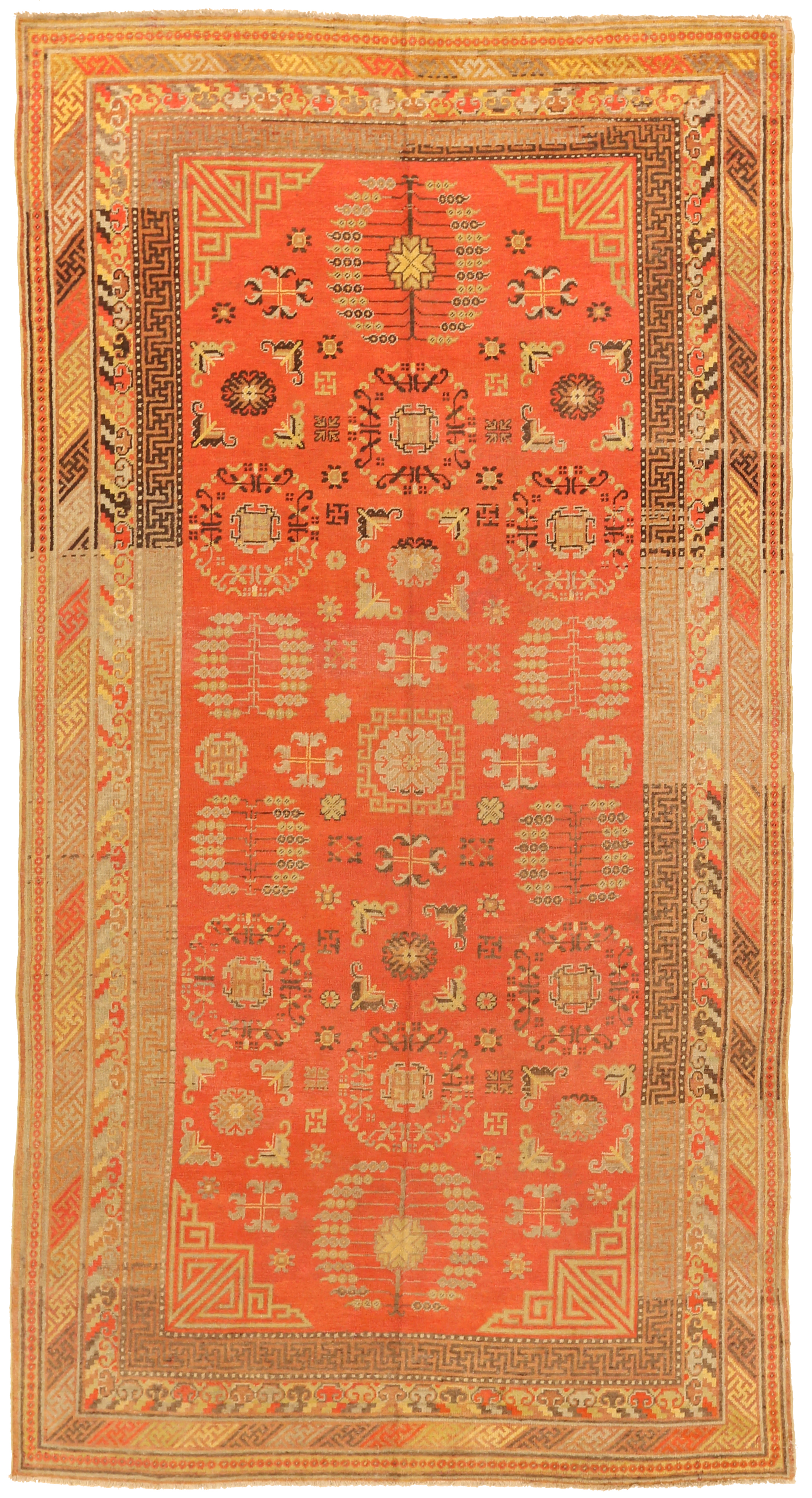 Thumbnail 3 for Antique Russia Khotan Transitional Rug 72111