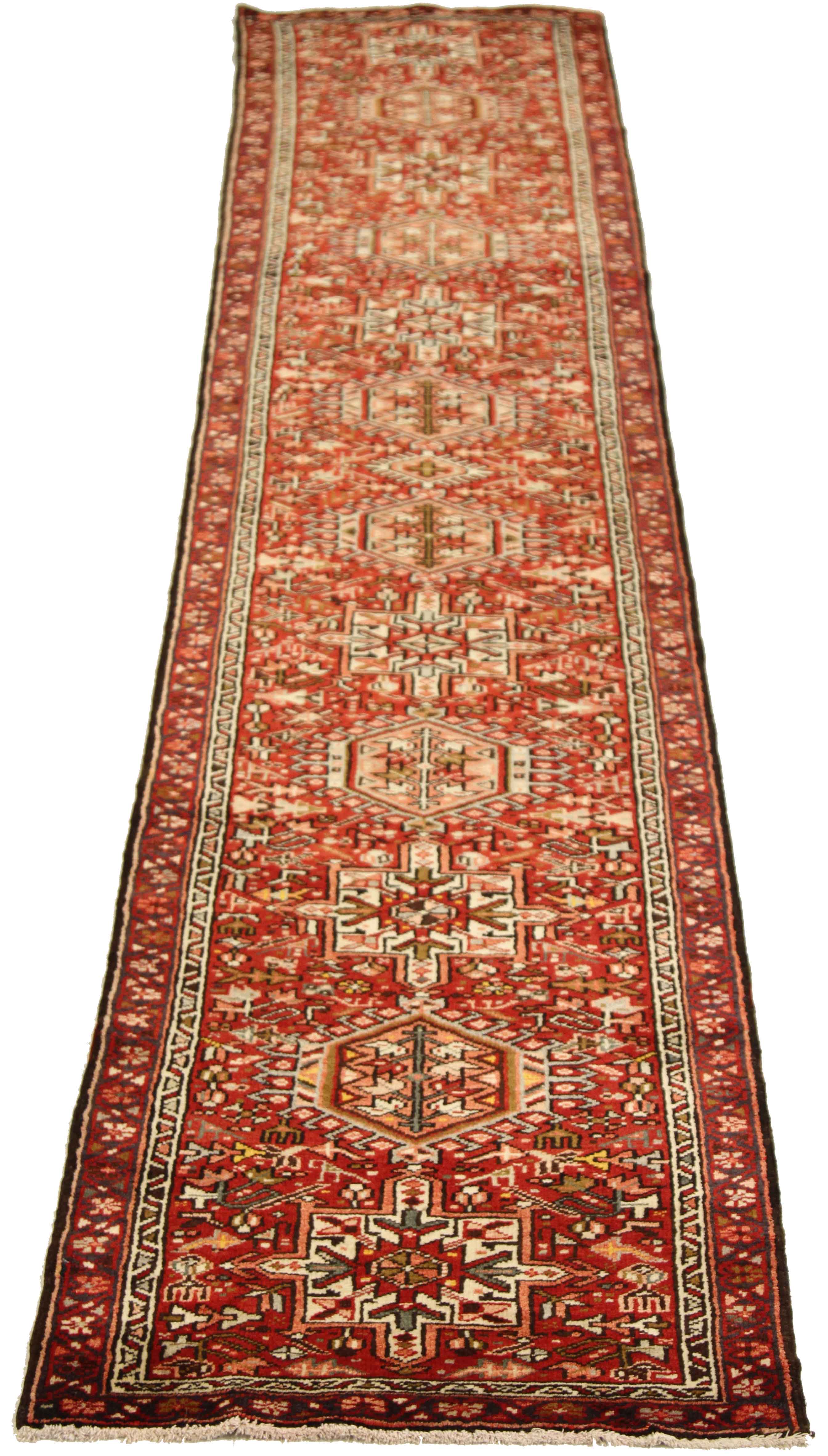 Thumbnail 8 for Antique Persian Heriz Traditional Rug 11384