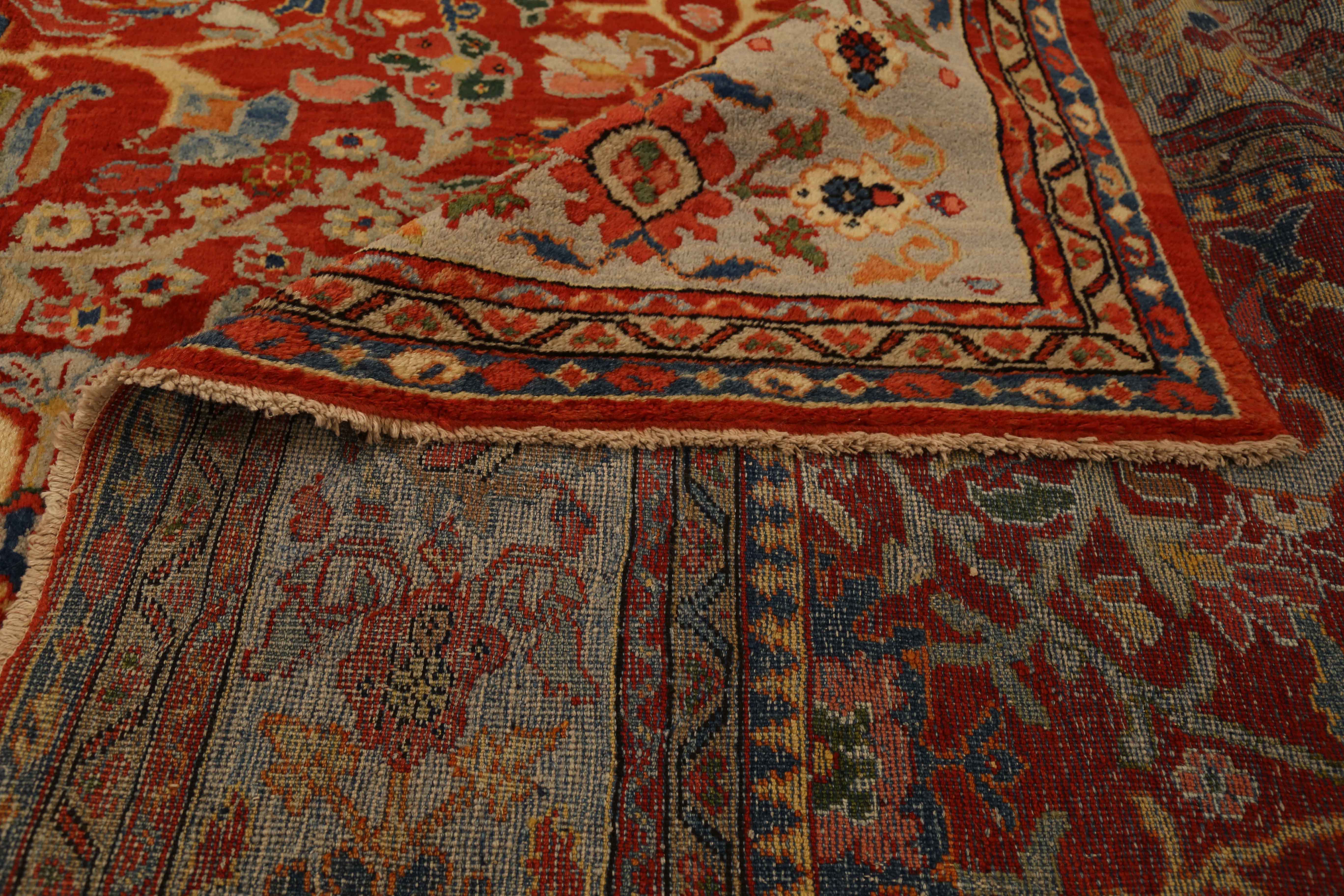 Thumbnail 6 for Antique Persian Sultanabad Traditional Rug 11410