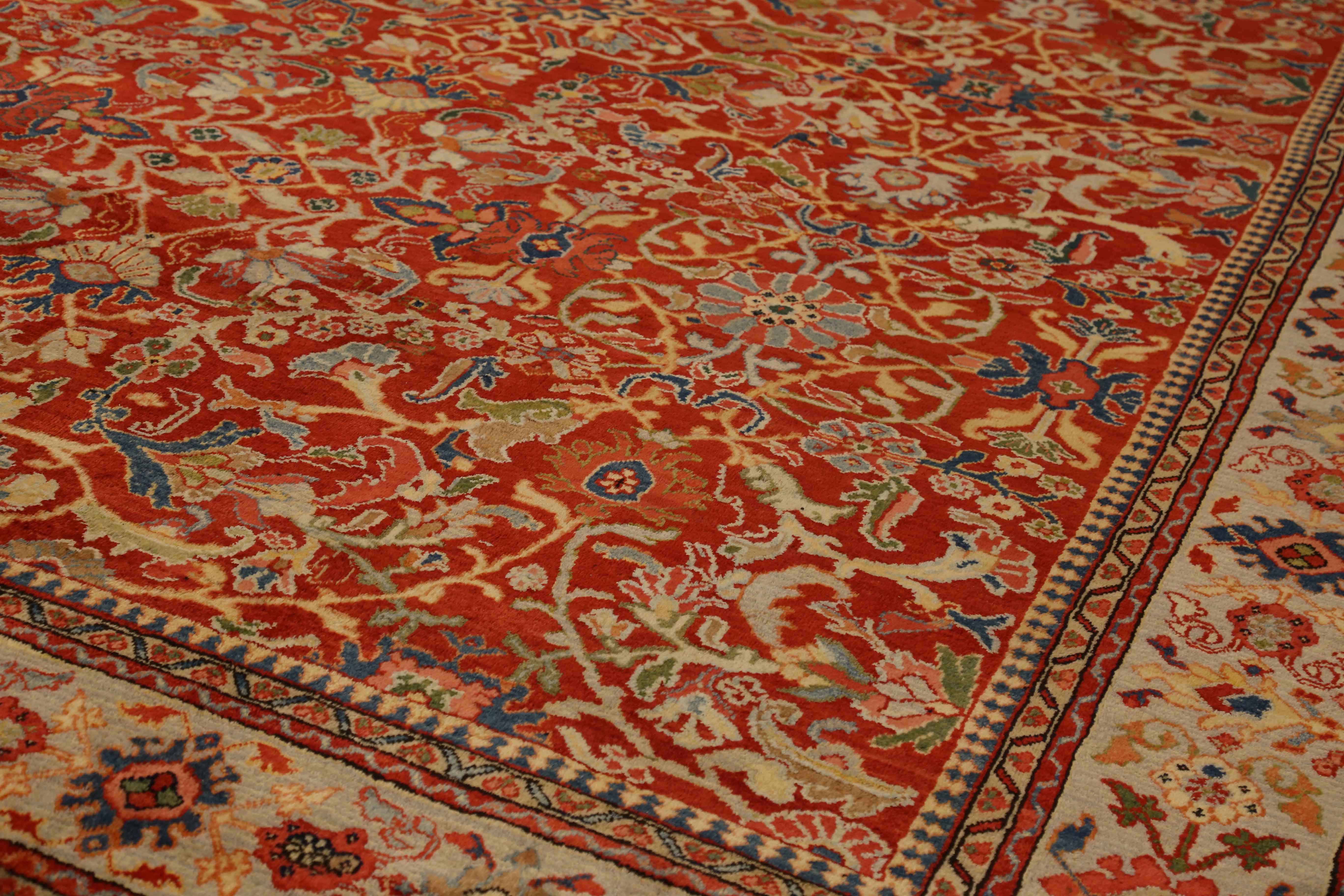 Thumbnail 9 for Antique Persian Sultanabad Traditional Rug 11410