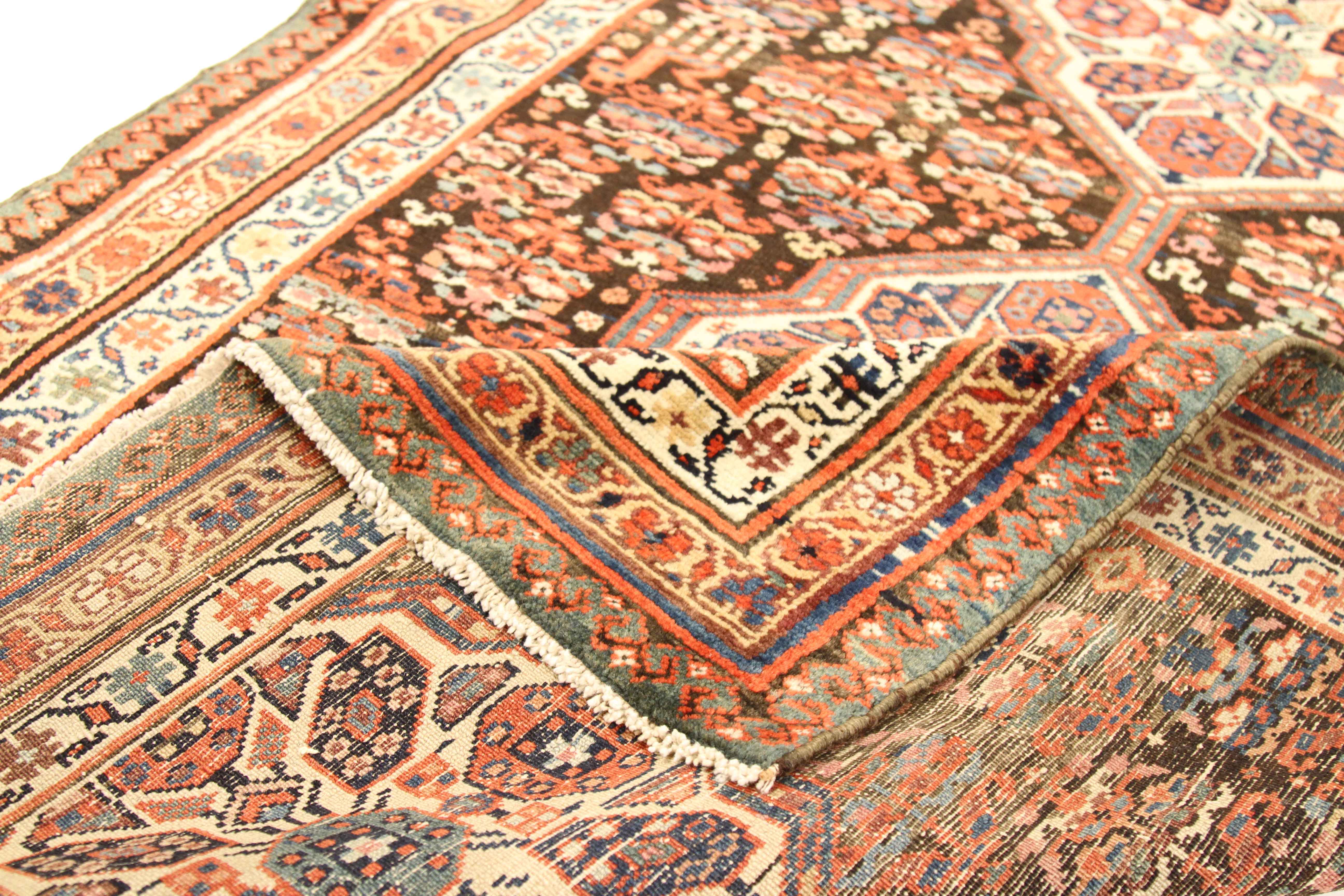 Thumbnail 3 for Antique Persian Malayer Traditional Rug 11460