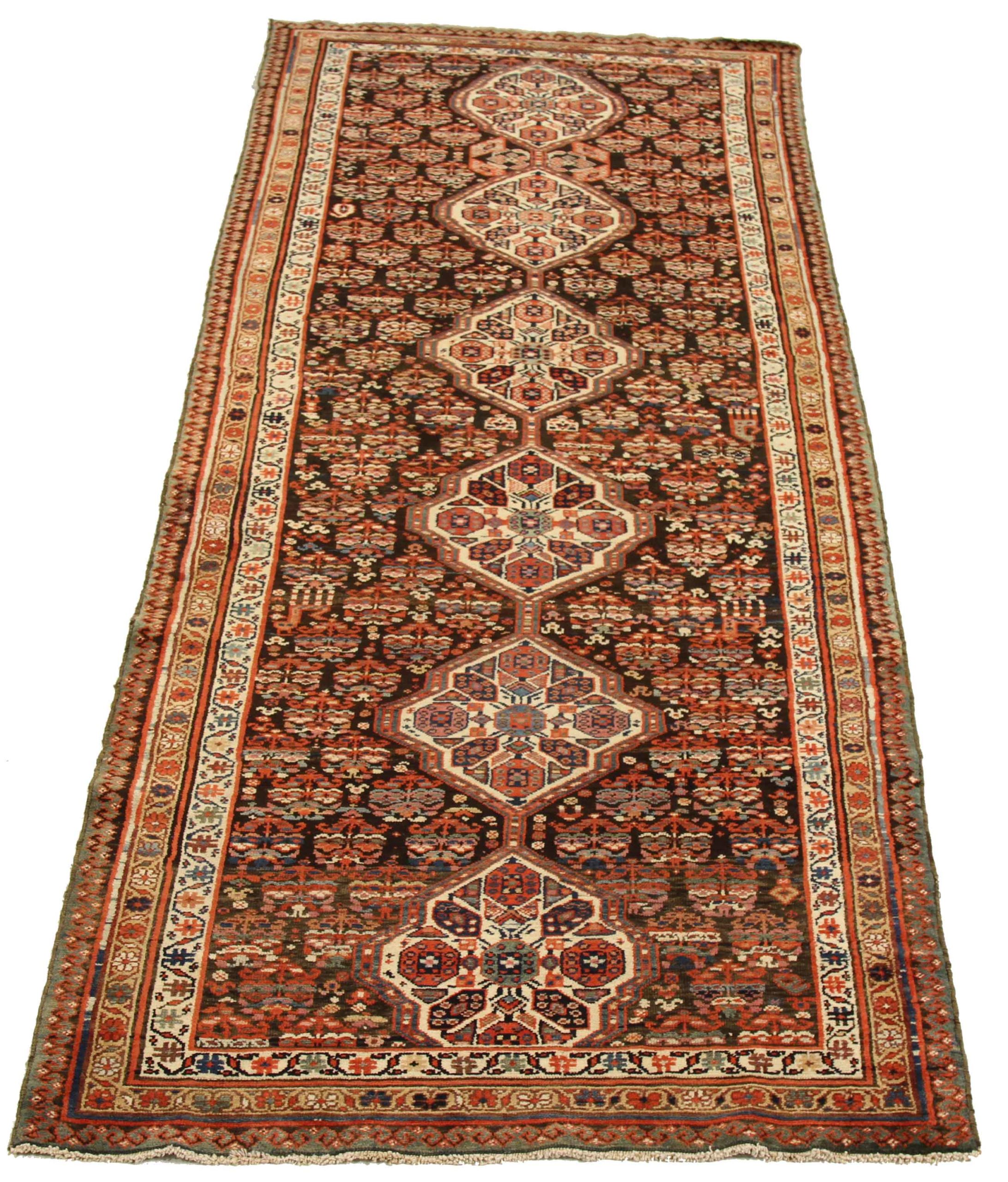 Thumbnail 6 for Antique Persian Malayer Traditional Rug 11460