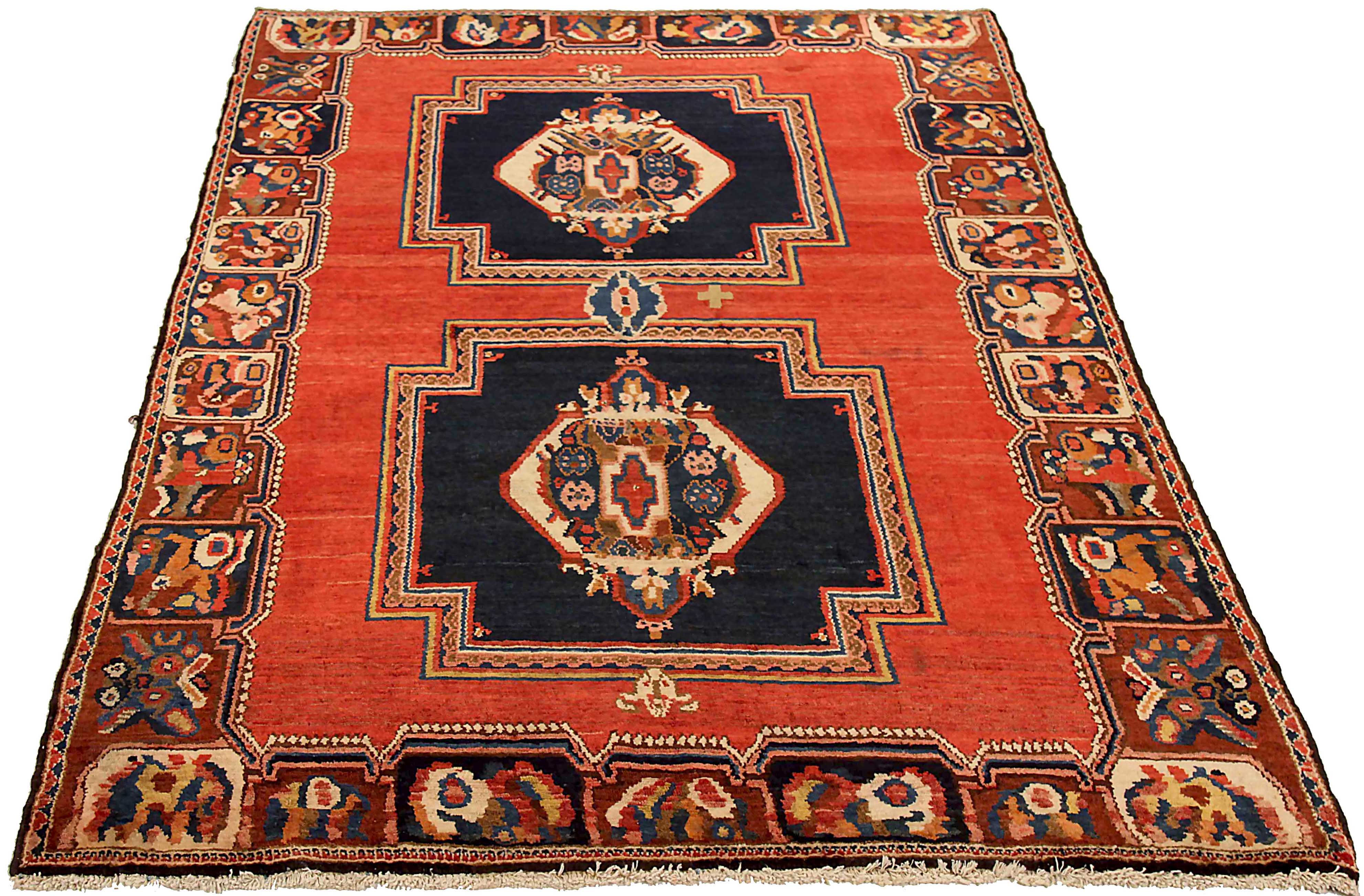 Thumbnail 6 for Antique Persian Bakhtiar Transitional Rug 72232
