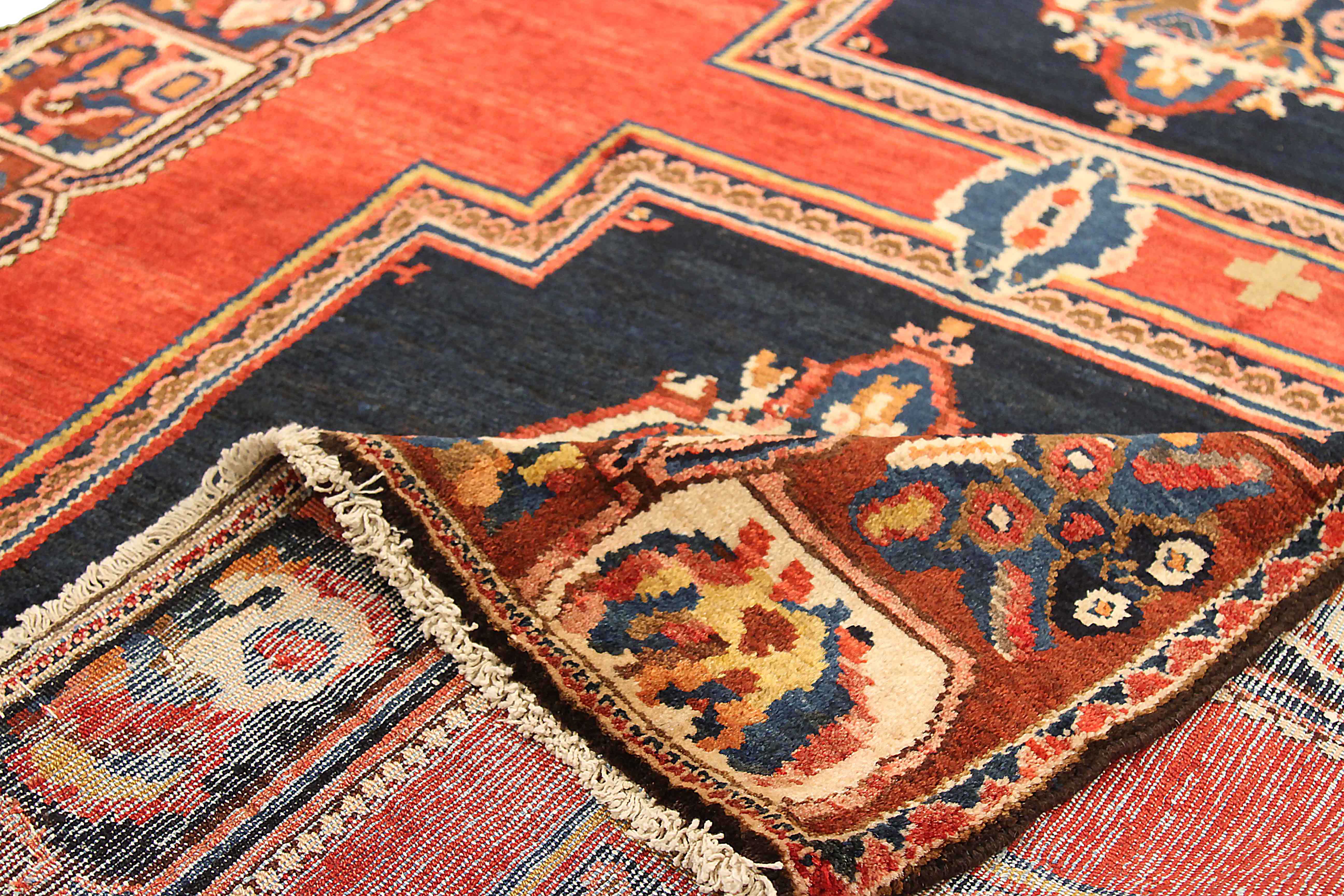 Thumbnail 2 for Antique Persian Bakhtiar Transitional Rug 72232