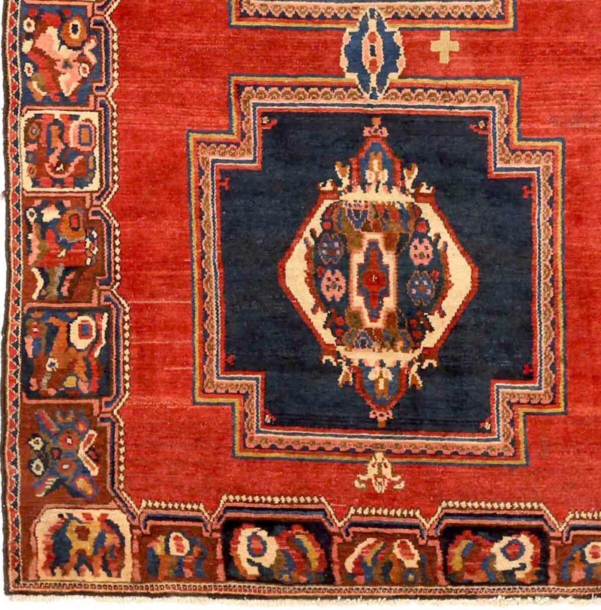 Thumbnail 11 for Antique Persian Bakhtiar Transitional Rug 72232