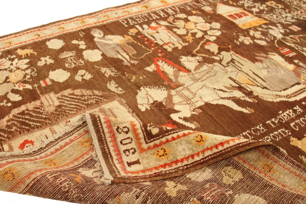 Thumbnail 11 for Antique Russia Karabagh Transitional Rug 72257