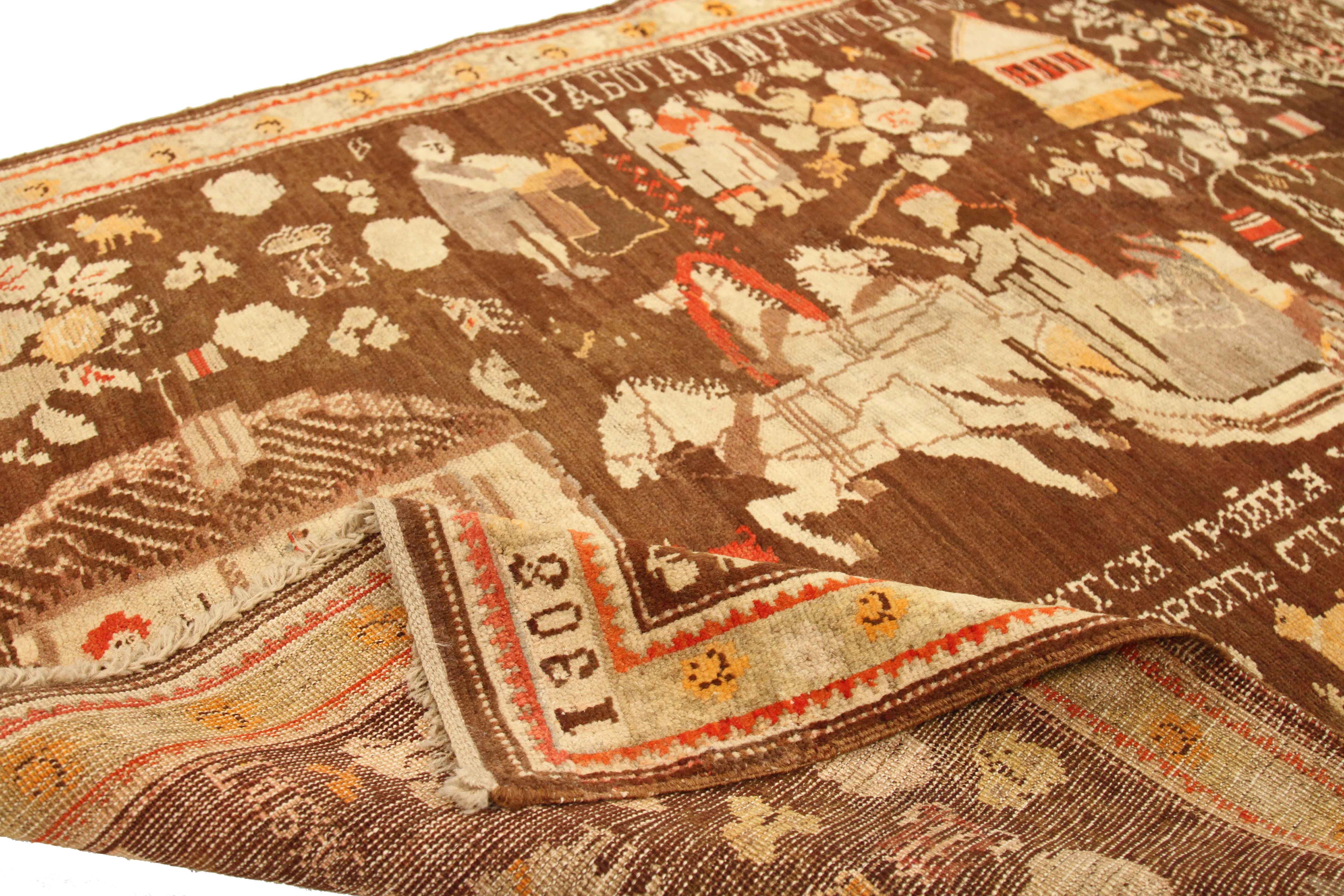 Thumbnail 2 for Antique Russia Karabagh Transitional Rug 72257