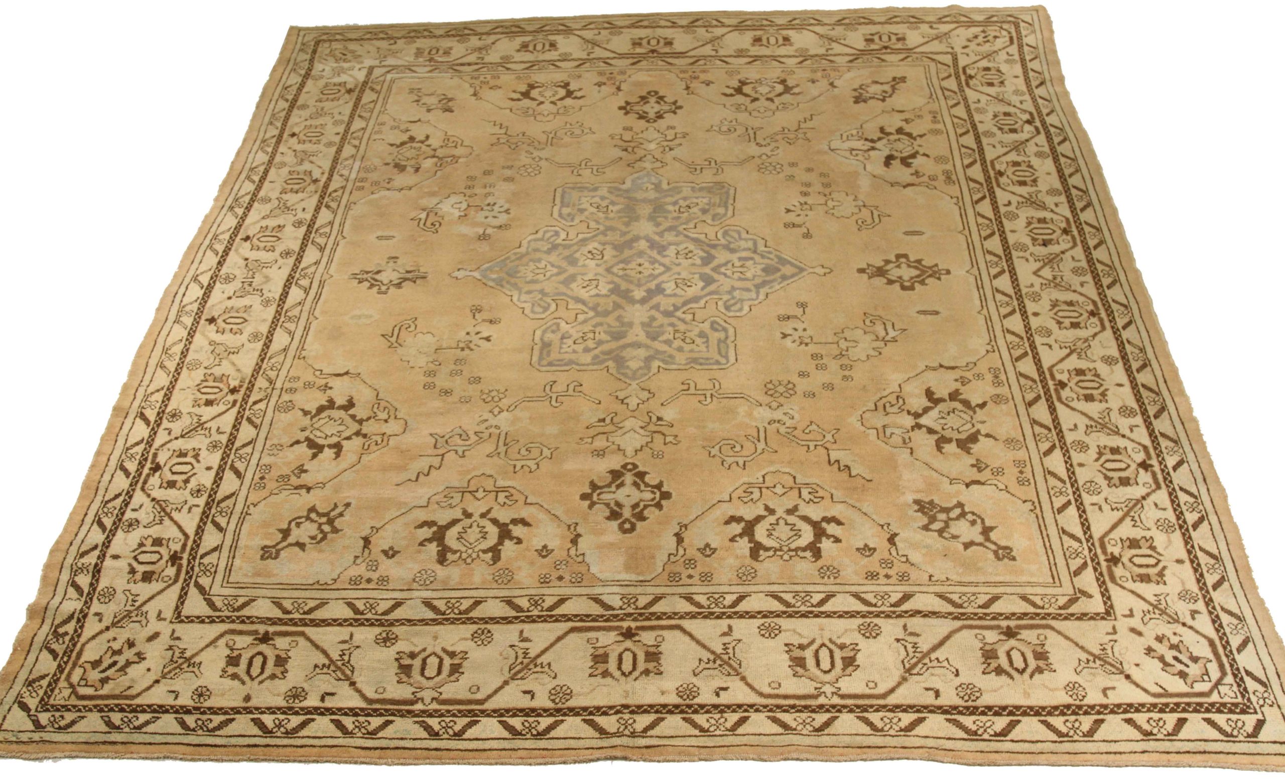 Thumbnail 12 for Antique Turkey Oushak Transitional Rug 72387