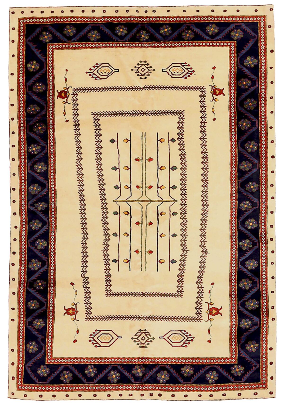 Thumbnail 13 for Antique Persian Gabbeh Transitional Rug 72325