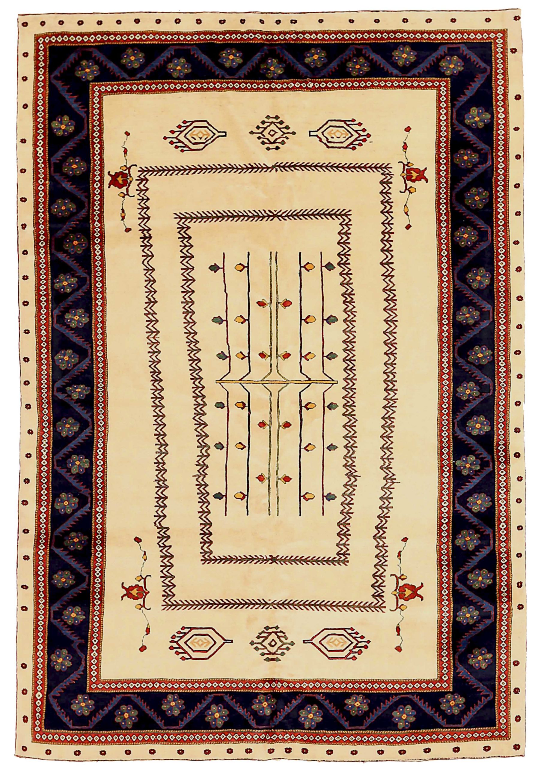 Thumbnail 6 for Antique Persian Gabbeh Transitional Rug 72325