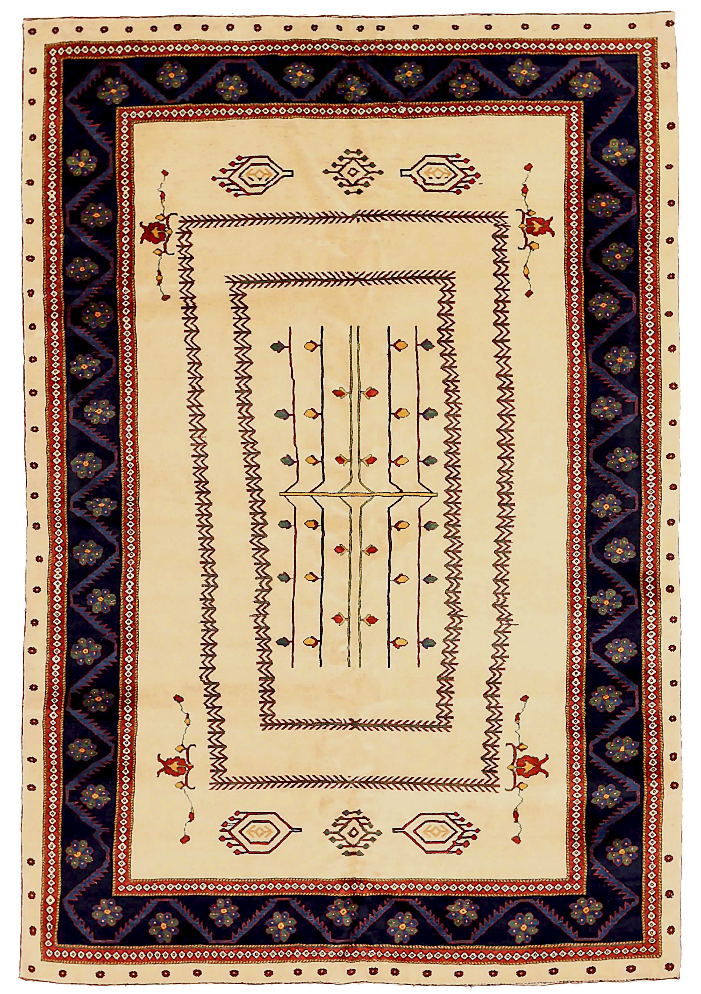 Thumbnail 11 for Antique Persian Gabbeh Transitional Rug 72325