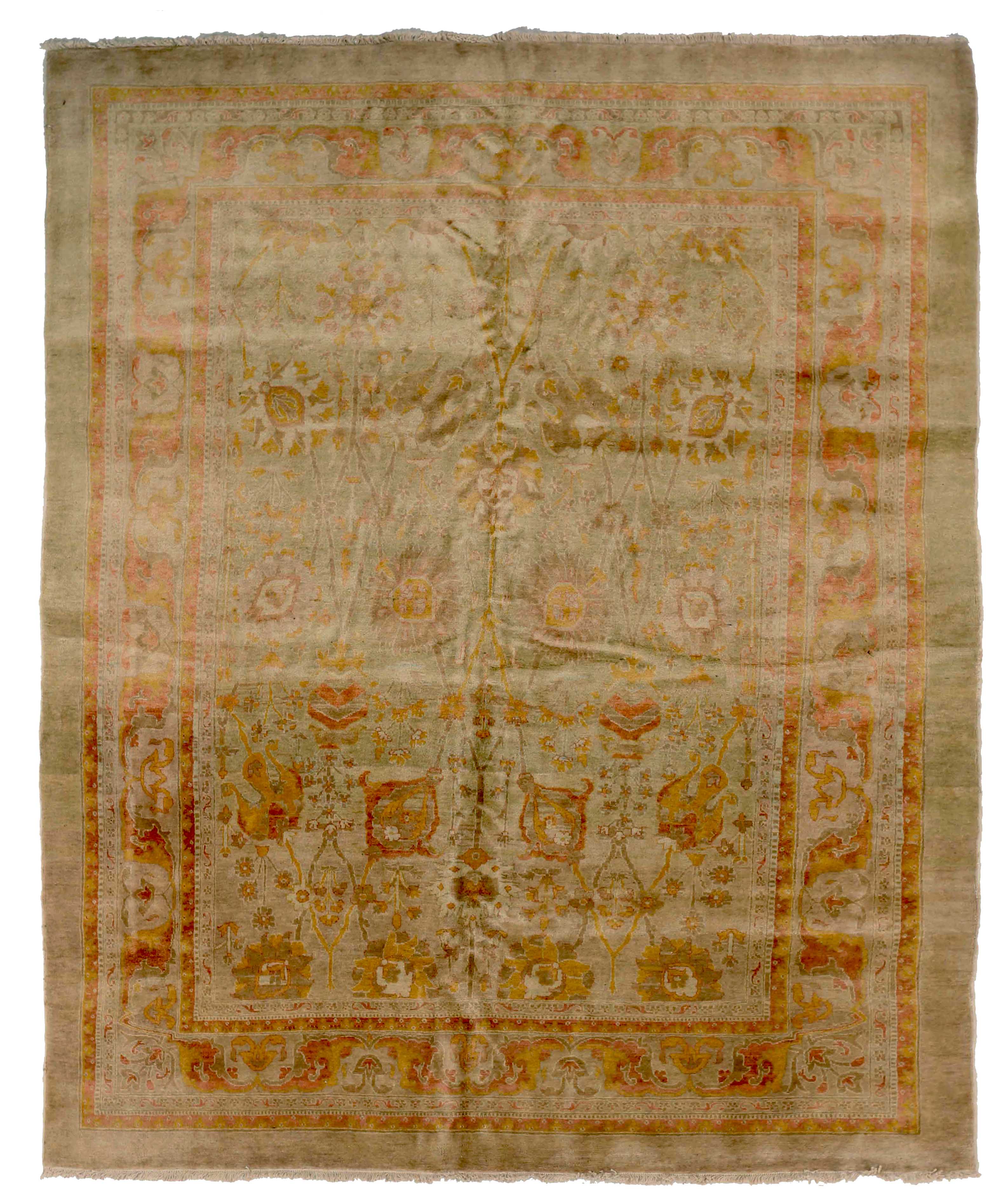 Thumbnail 9 for Antique Persian Tabriz Traditional Rug 72392