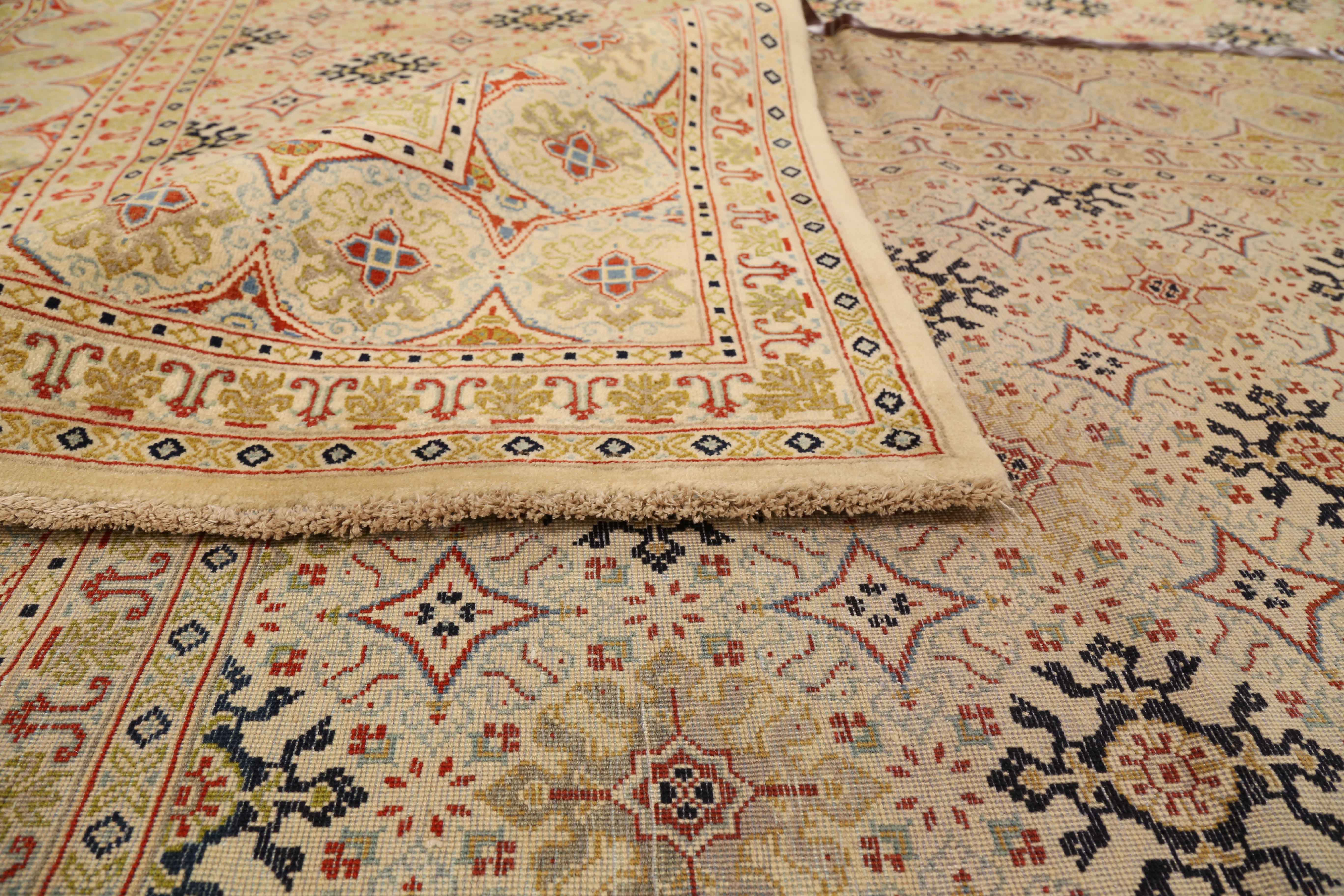 Thumbnail 2 for Antique Persian Kashan Transitional Rug 72490