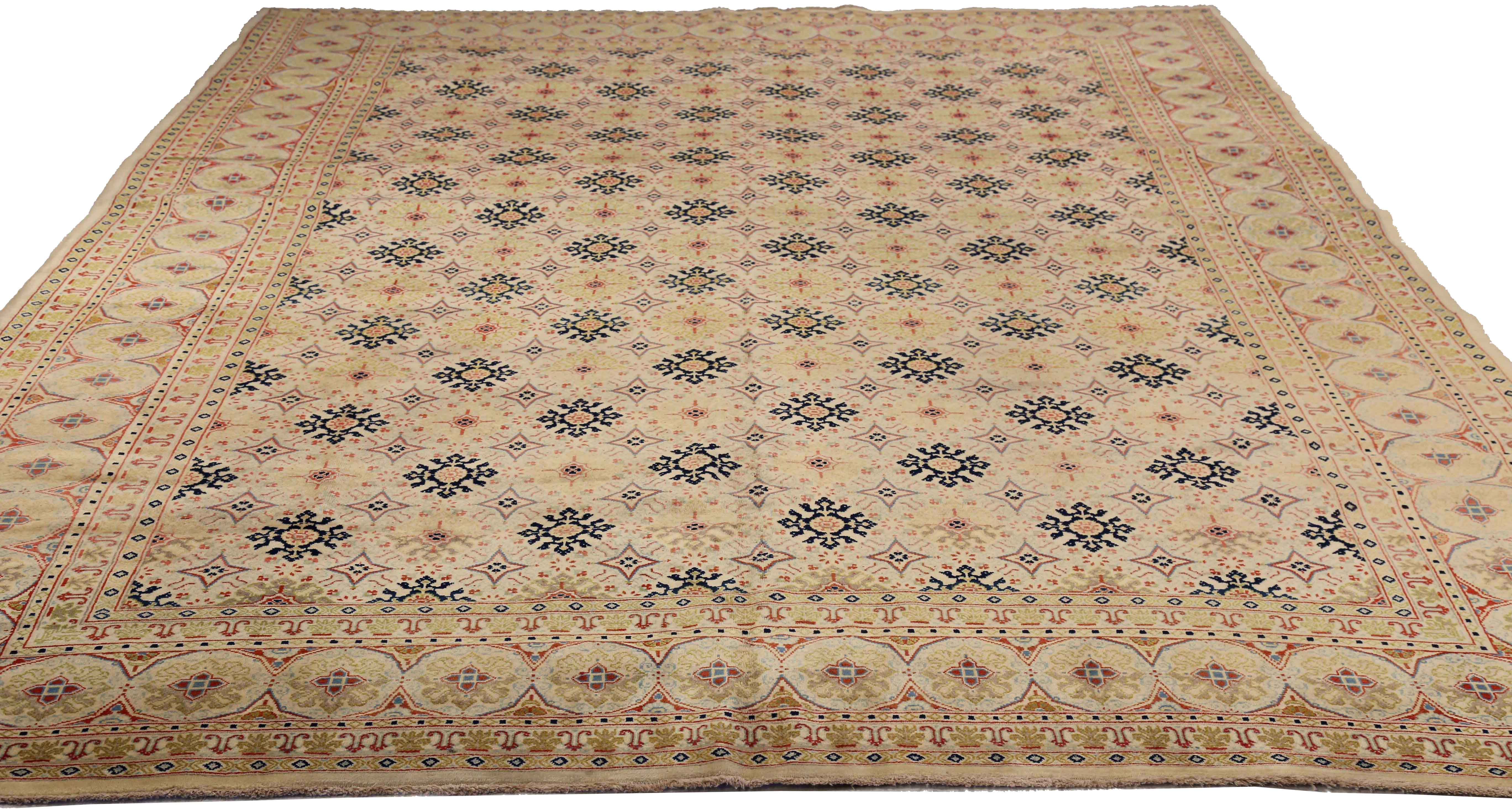 Thumbnail 4 for Antique Persian Kashan Transitional Rug 72490