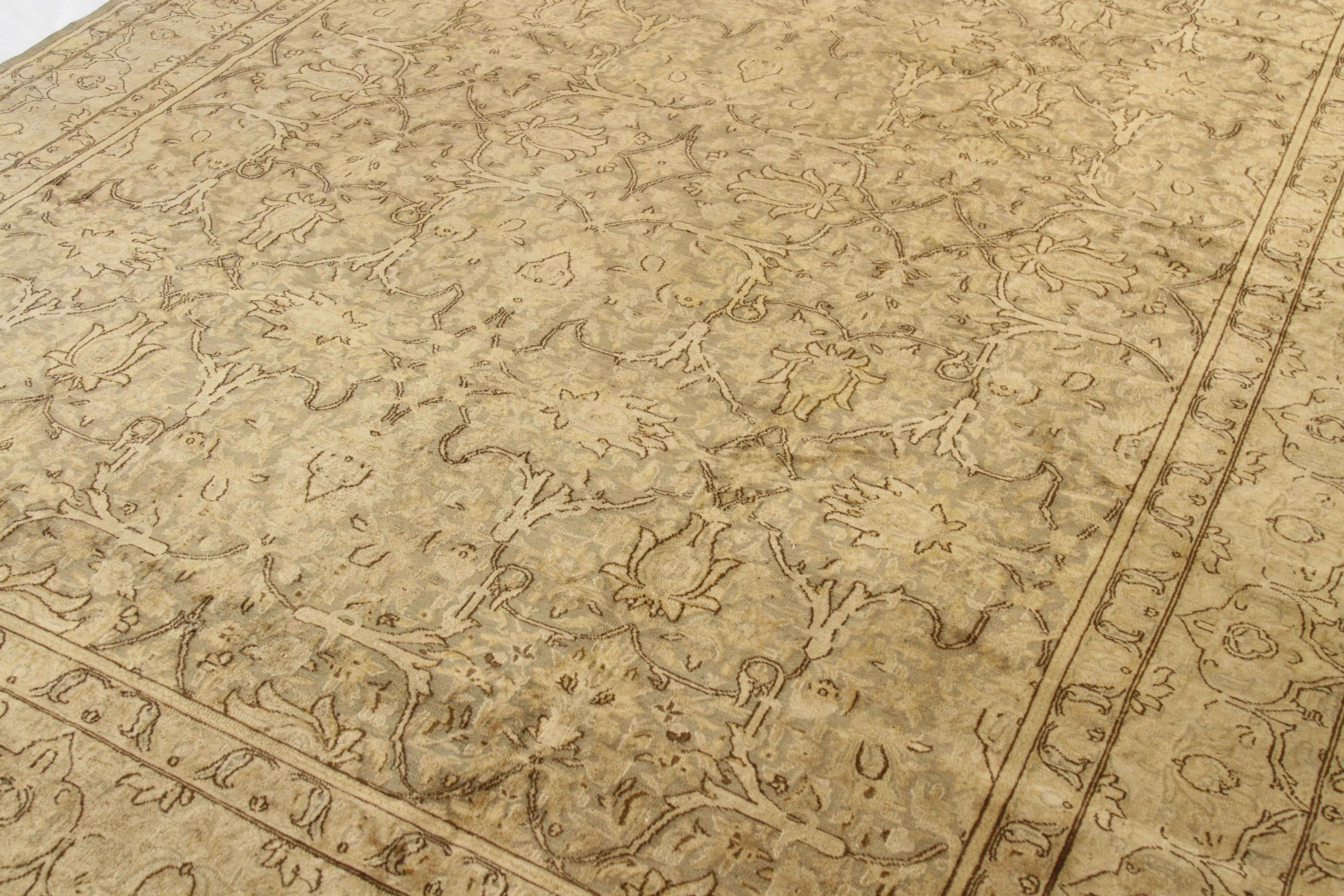 Thumbnail 2 for Antique Persian Kerman Transitional Rug 11519