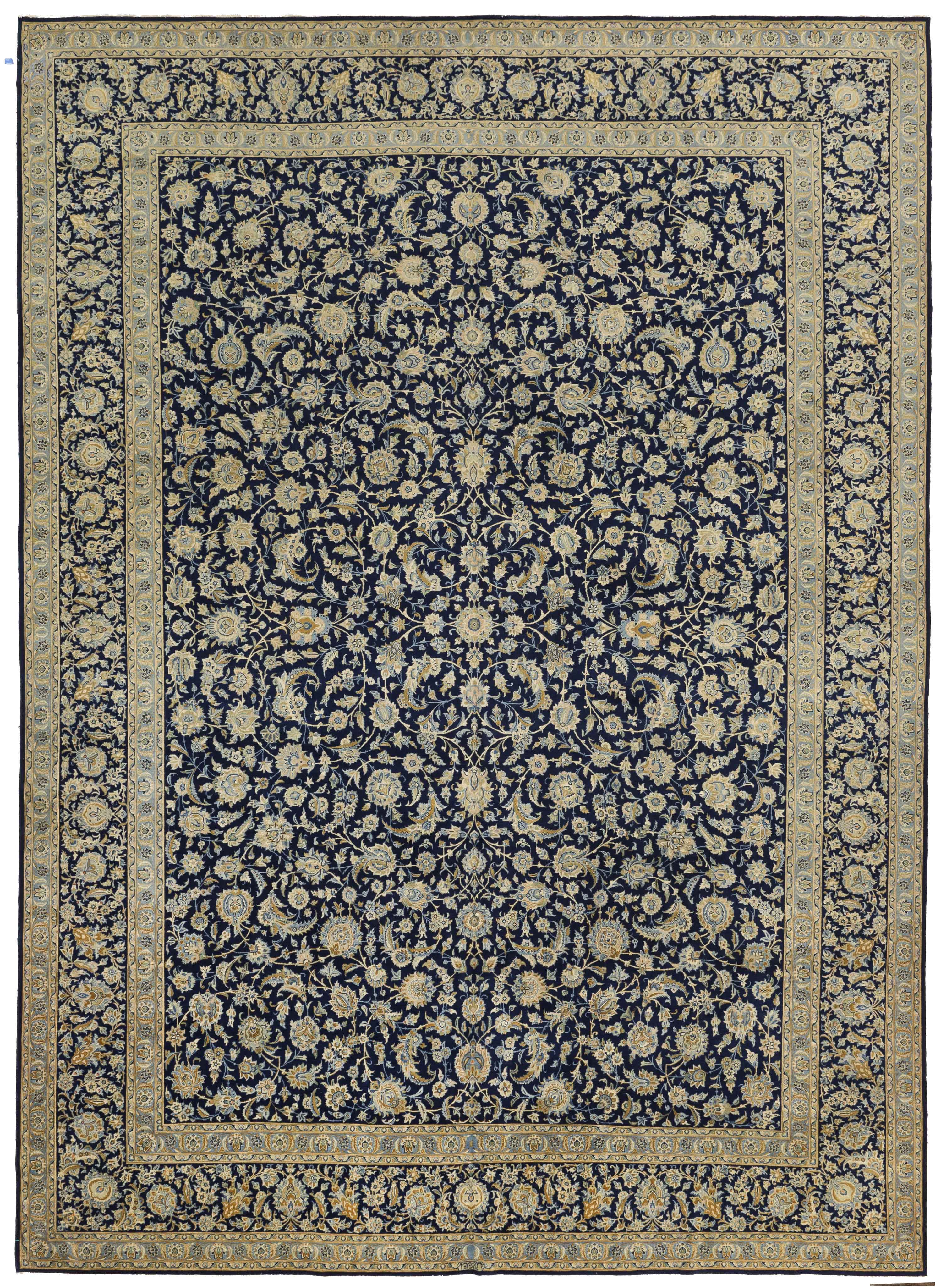 Thumbnail 6 for Antique Persian Kashan Traditional Rug 11524