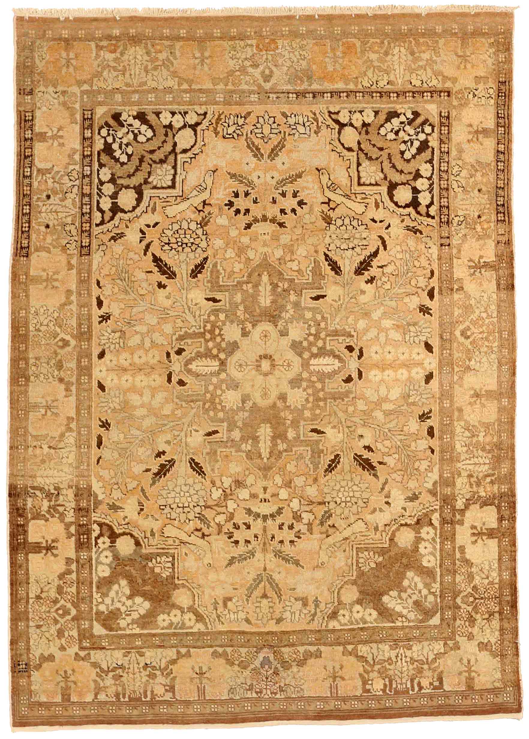 Thumbnail 9 for Antique Persian Tabriz Transitional Rug 72459