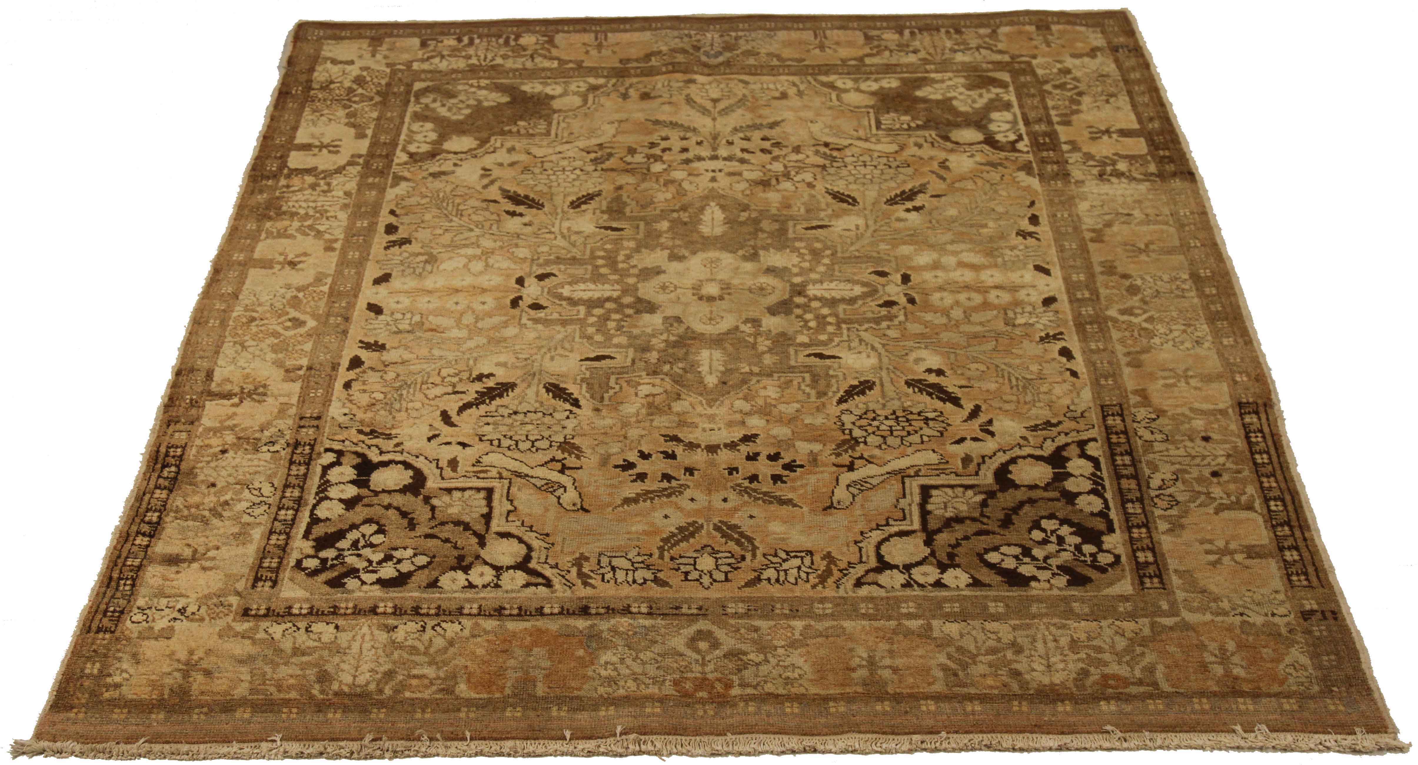 Thumbnail 5 for Antique Persian Tabriz Transitional Rug 72459