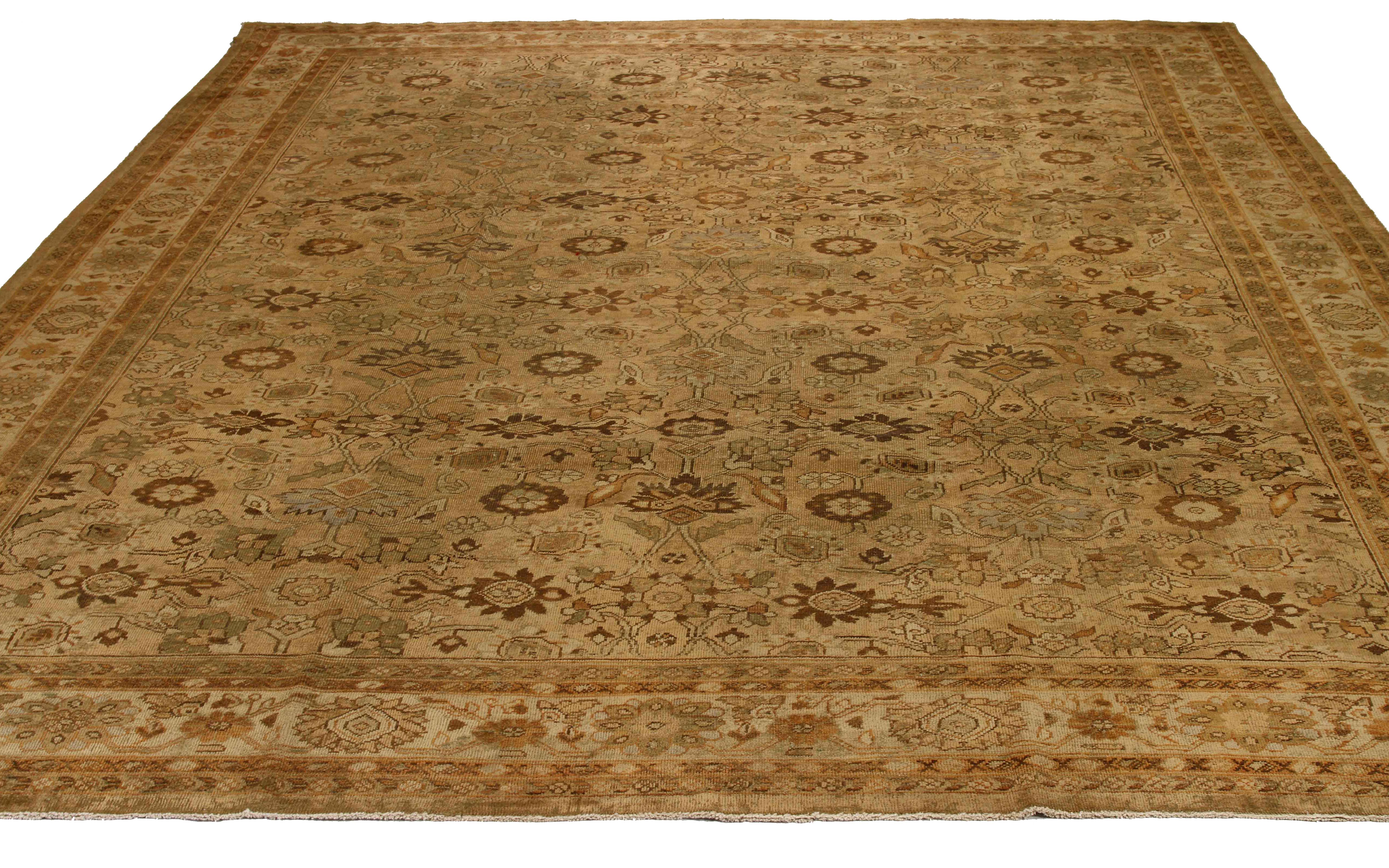 Thumbnail 3 for Antique Persian Sultanabad Transitional Rug 11600