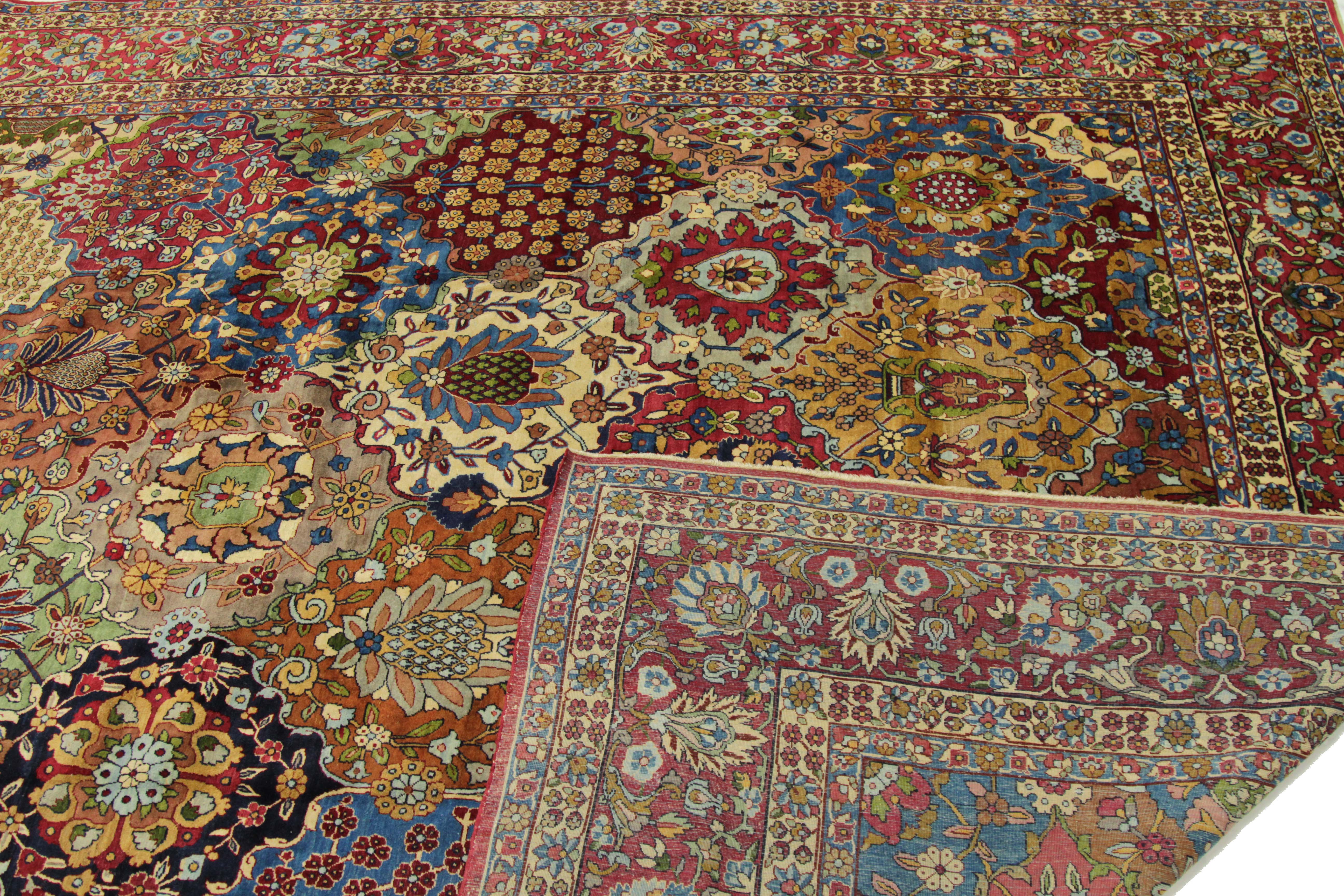 Thumbnail 5 for Antique Persian Yazd Transitional Rug 11639