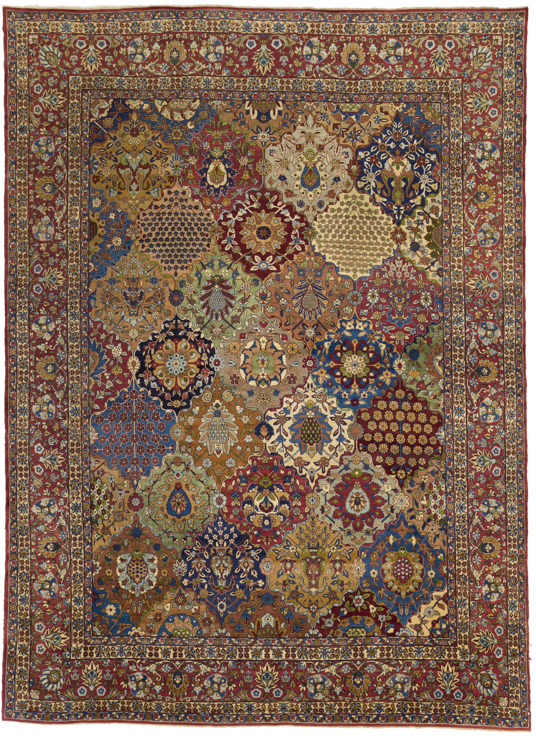 Thumbnail 12 for Antique Persian Yazd Transitional Rug 11639