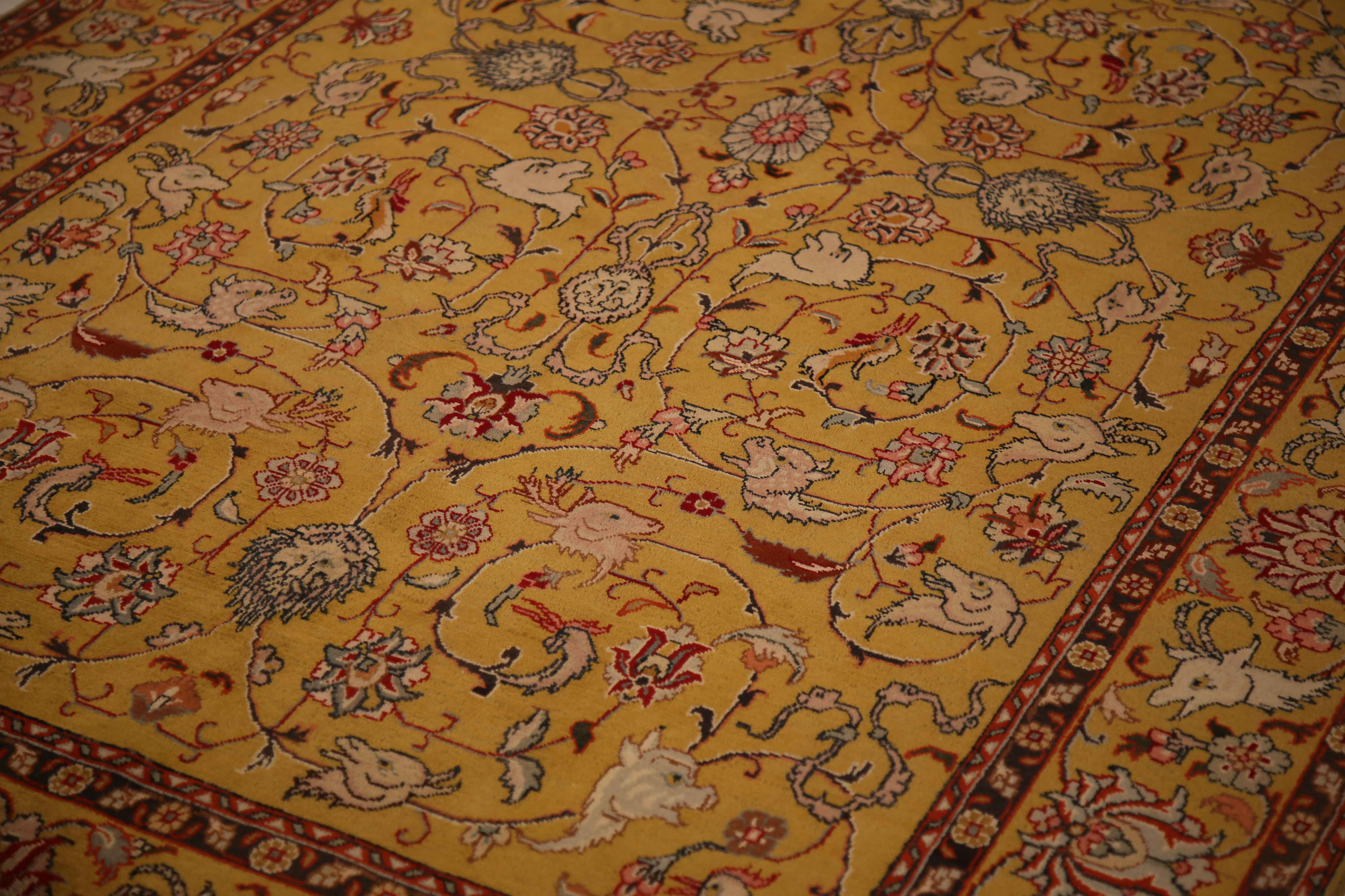 Thumbnail 10 for Antique Persian Tabriz Transitional Rug 11641