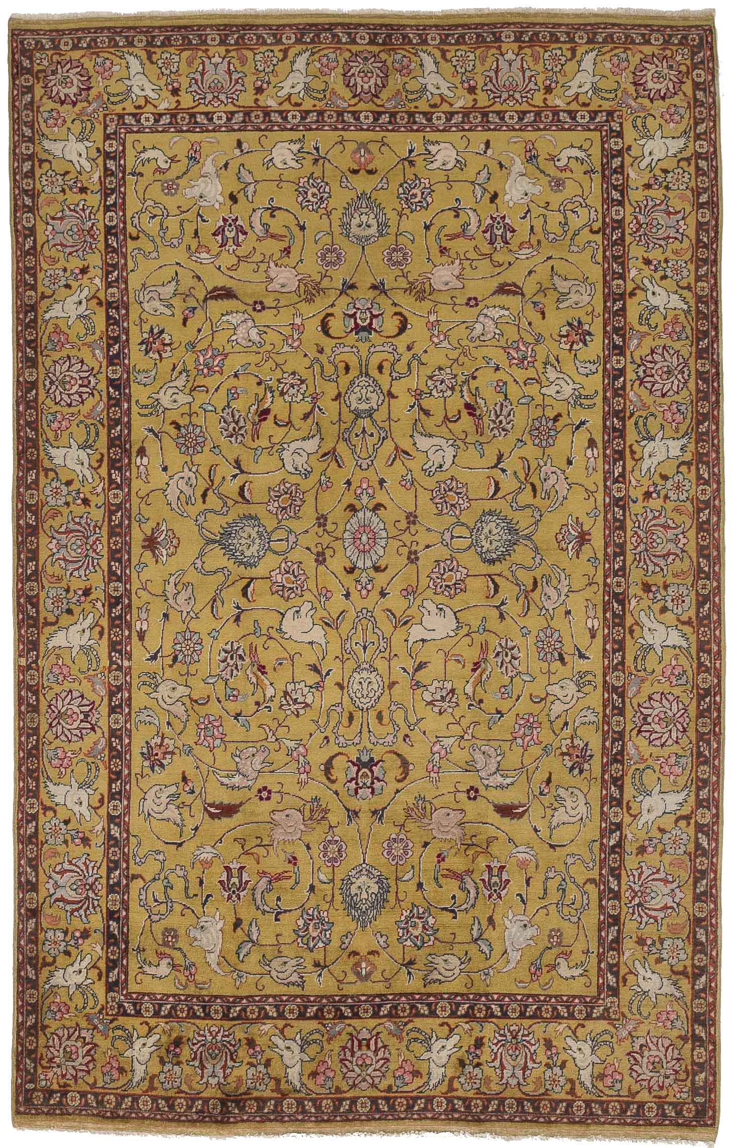 Thumbnail 7 for Antique Persian Tabriz Transitional Rug 11641