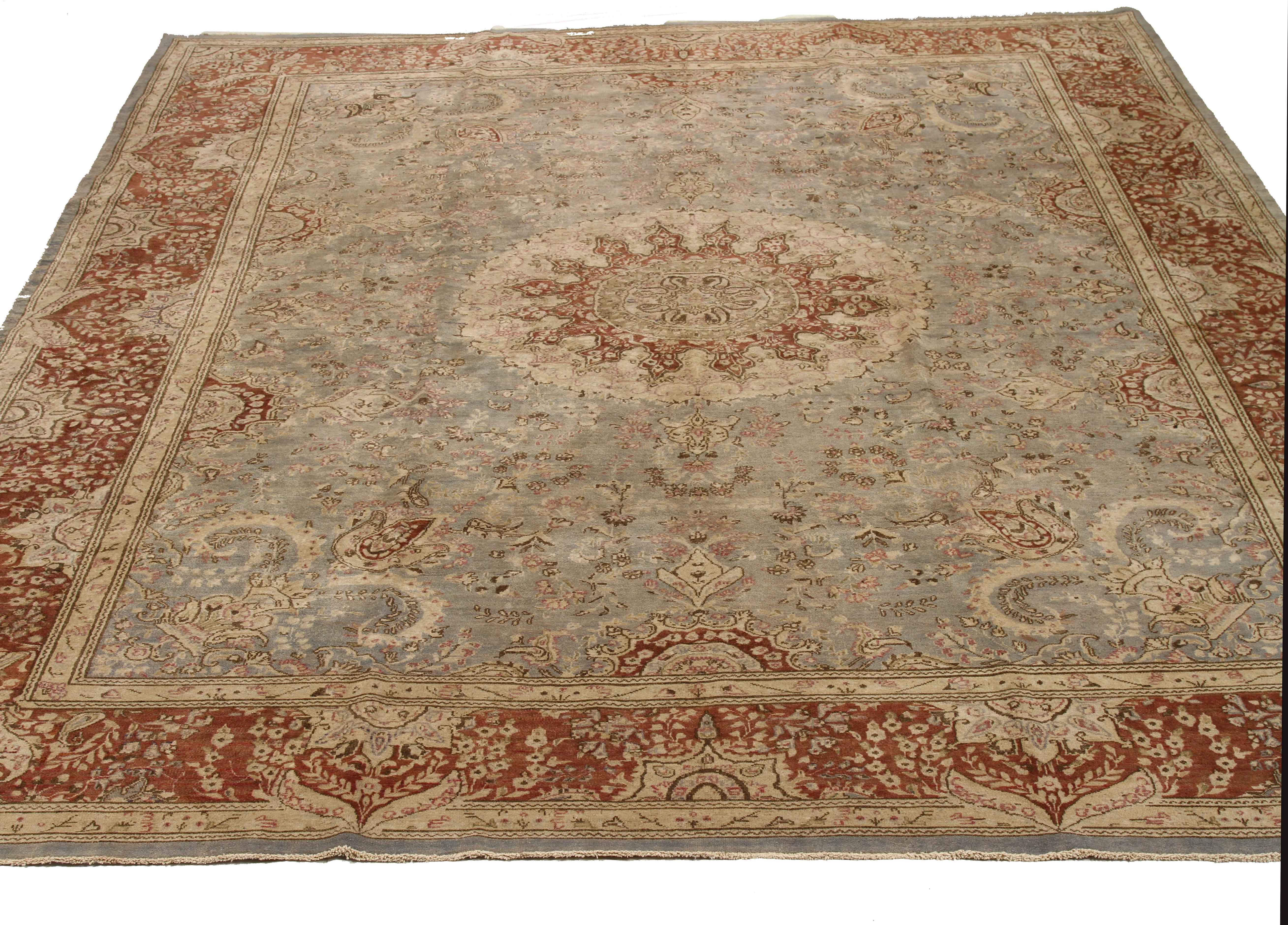 Thumbnail 11 for Antique Persian Kerman Transitional Rug 11644