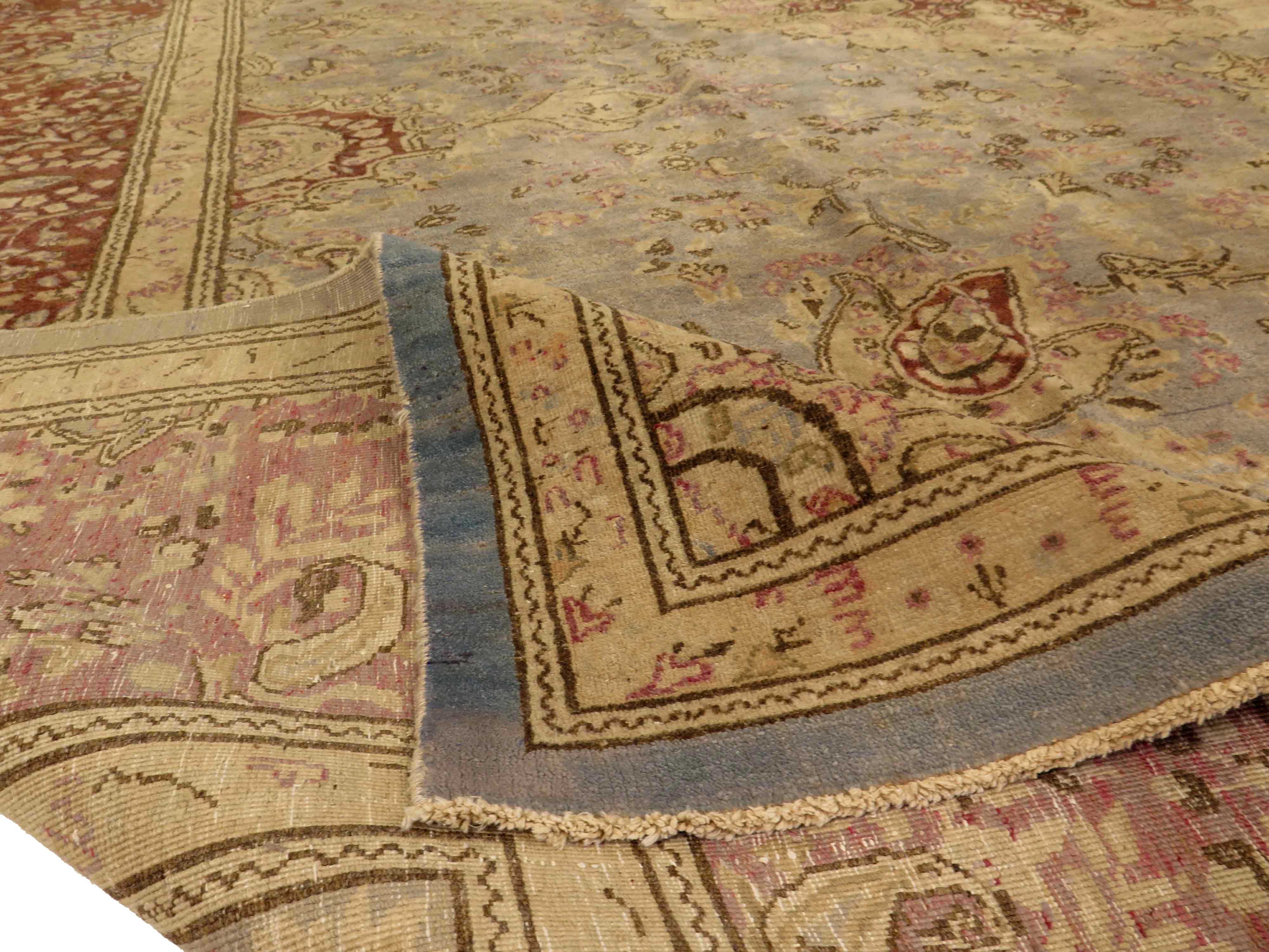 Thumbnail 9 for Antique Persian Kerman Transitional Rug 11644