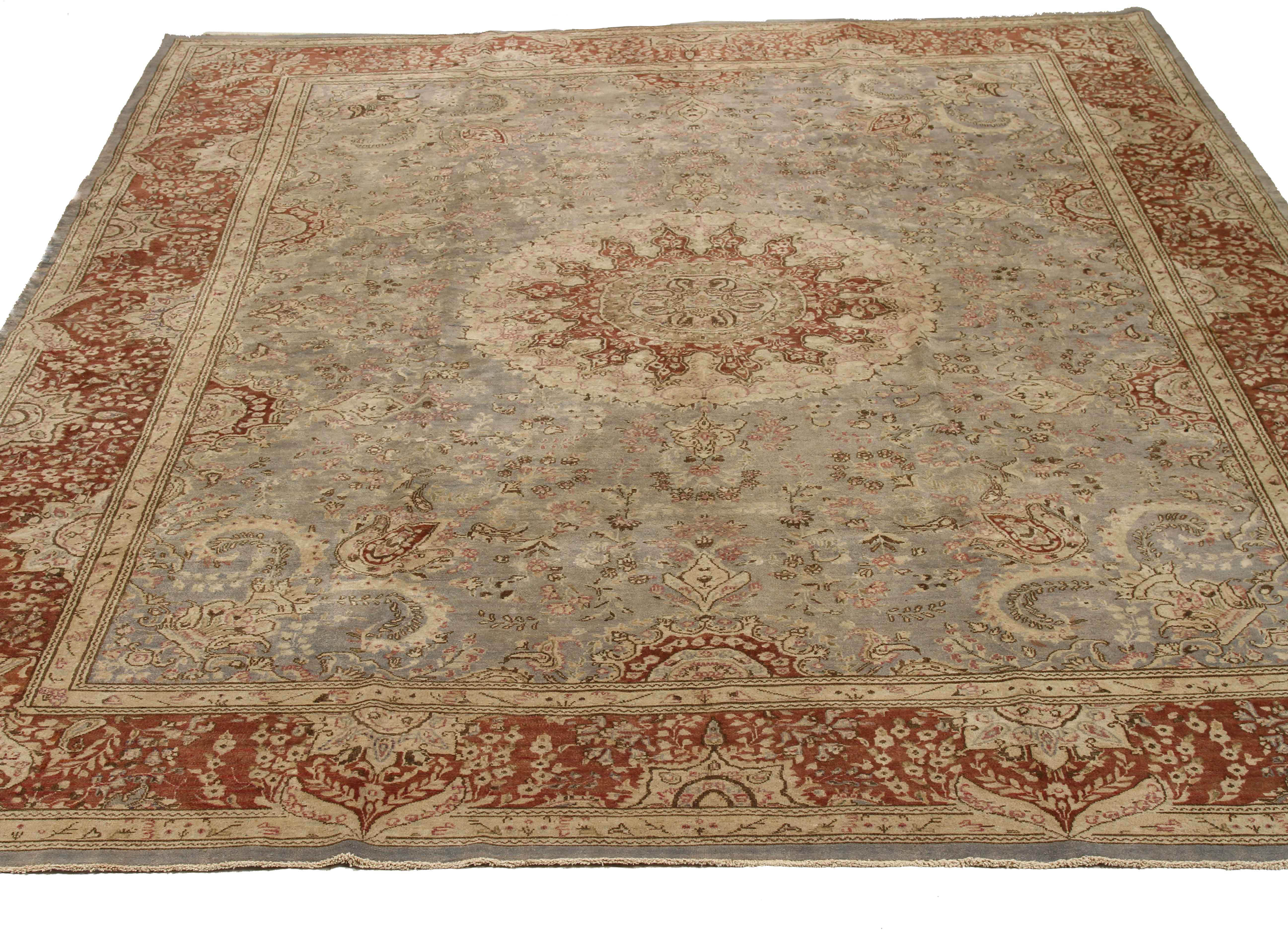 Thumbnail 5 for Antique Persian Kerman Transitional Rug 11644