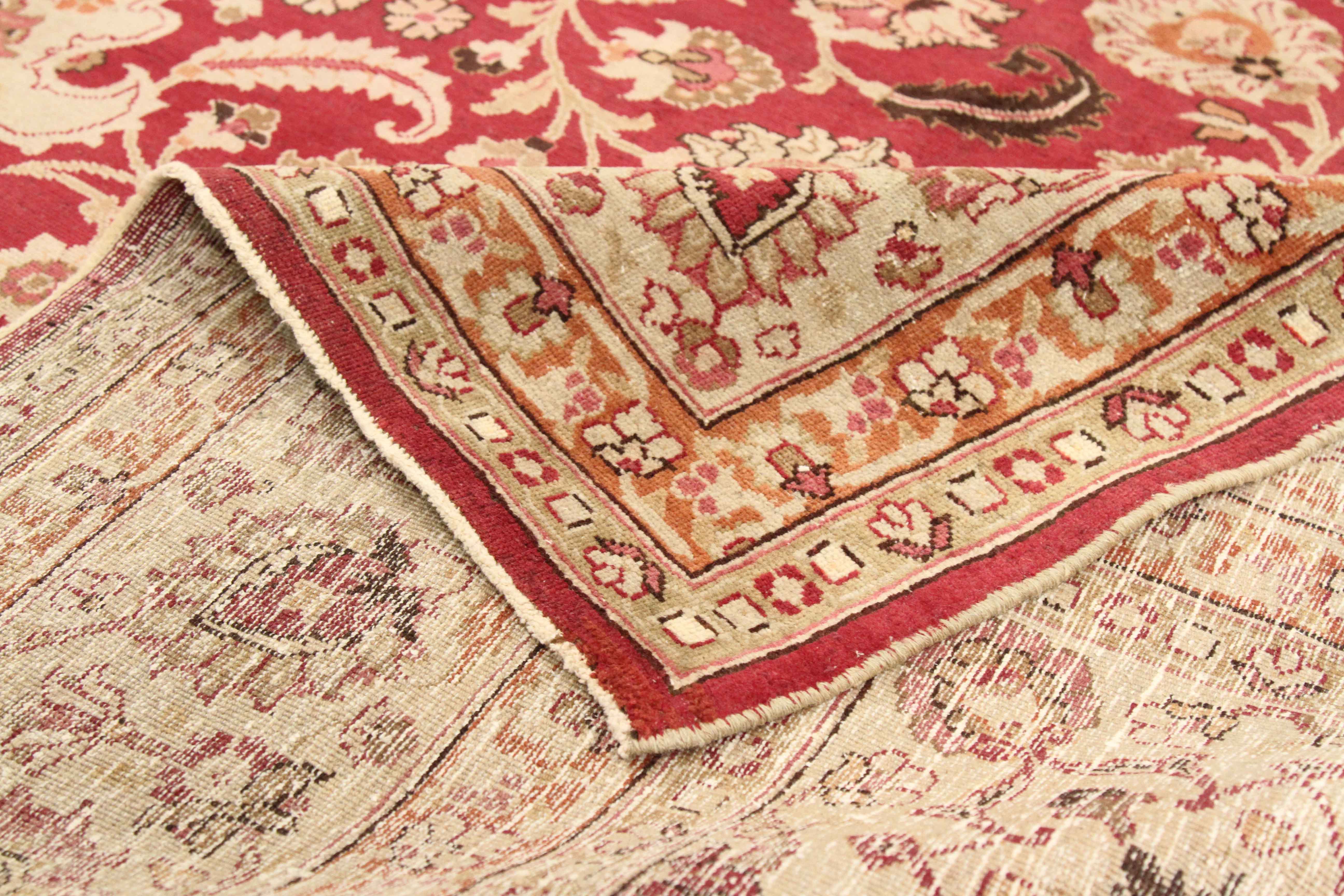 Thumbnail 11 for Antique Persian Mashad Traditional Rug 67164