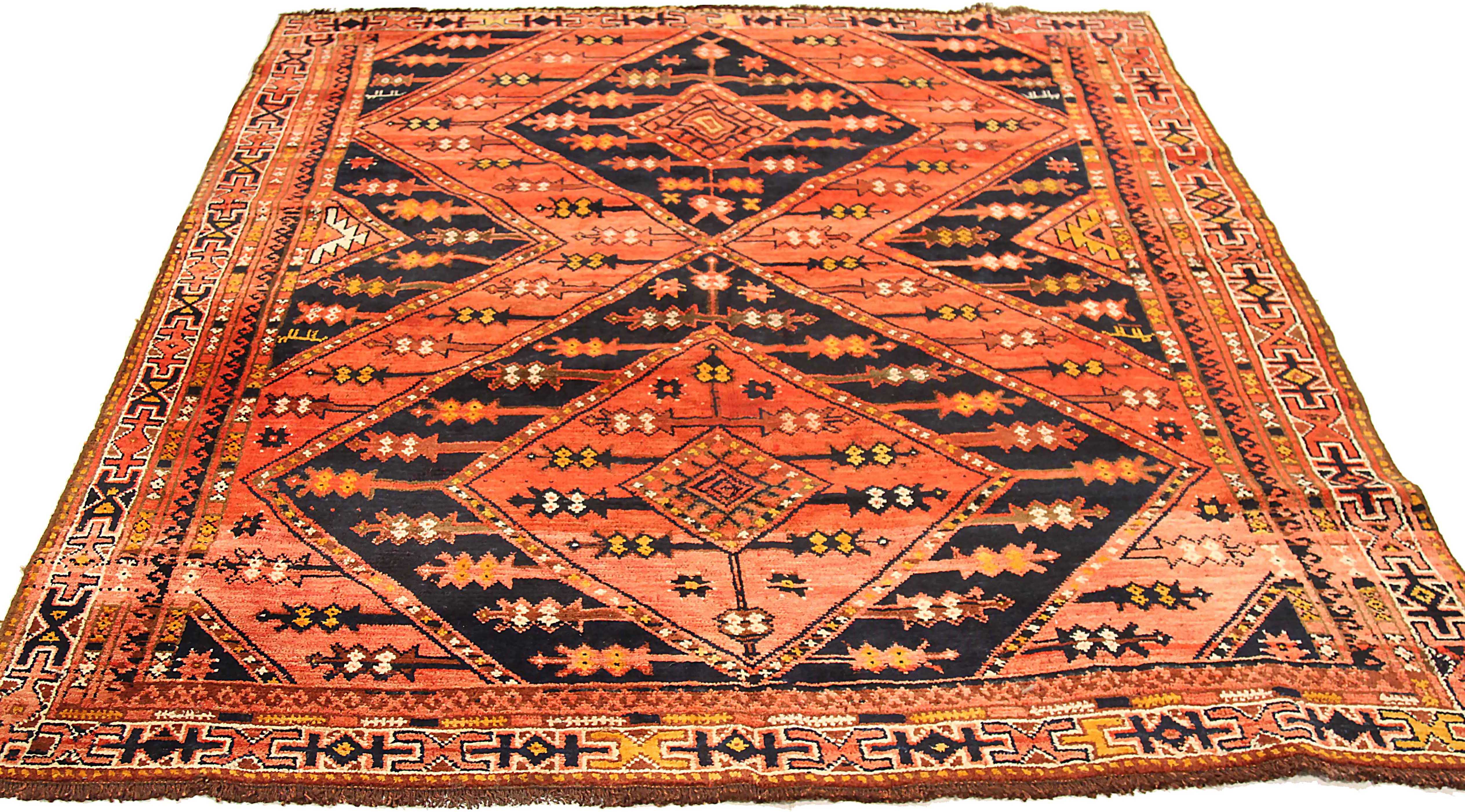 Thumbnail 3 for Antique Russia Uzbak Traditional Rug 72555