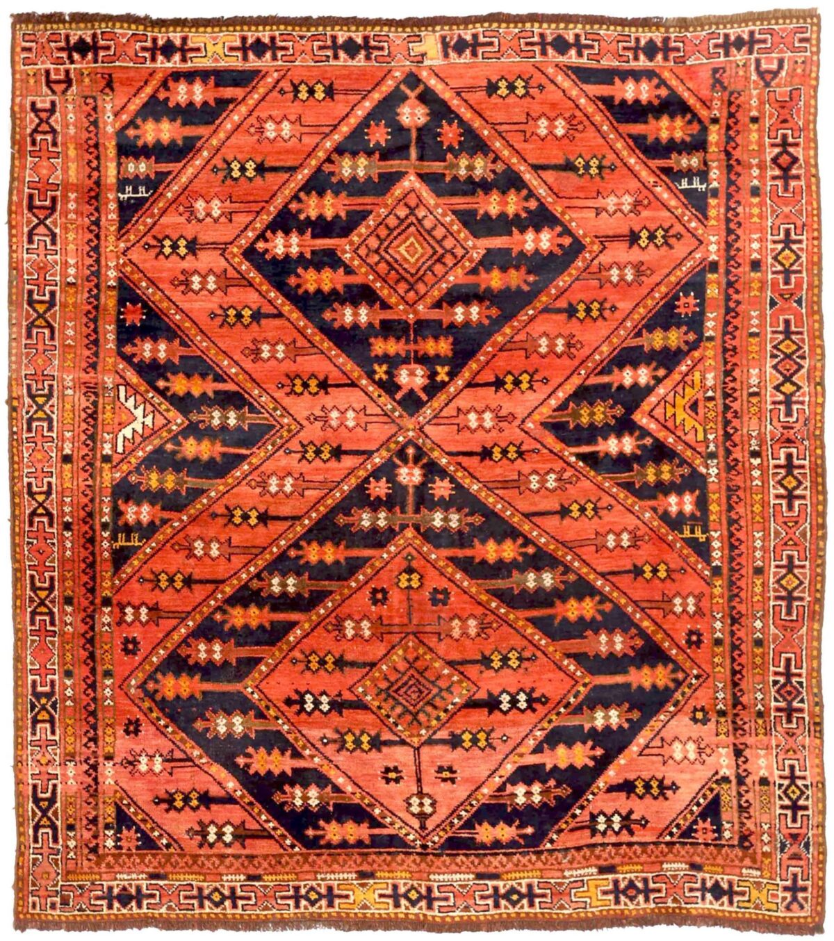 Thumbnail 10 for Antique Russia Uzbak Traditional Rug 72555