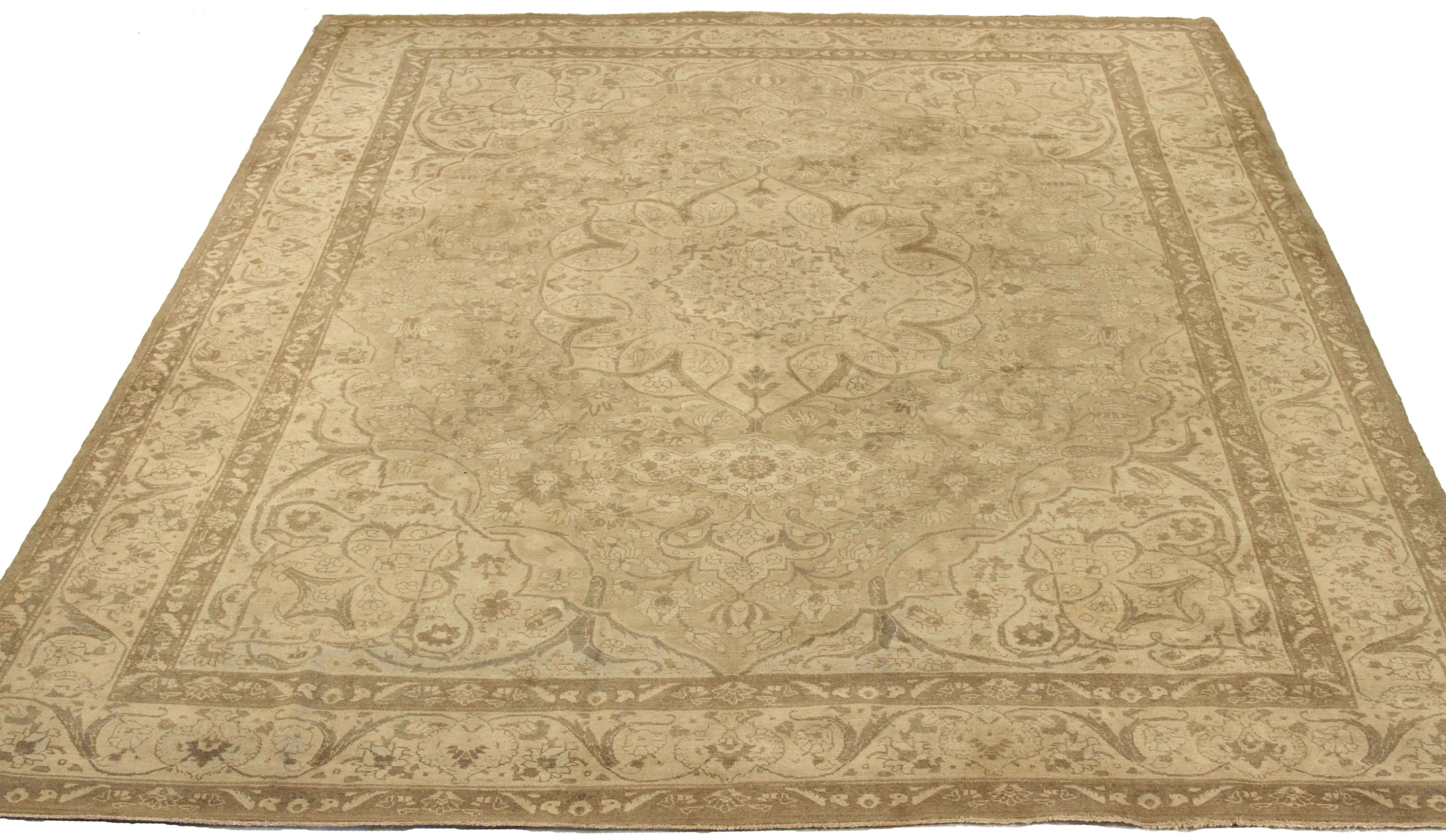 Thumbnail 8 for Antique Persian Tabriz Transitional Rug 67169