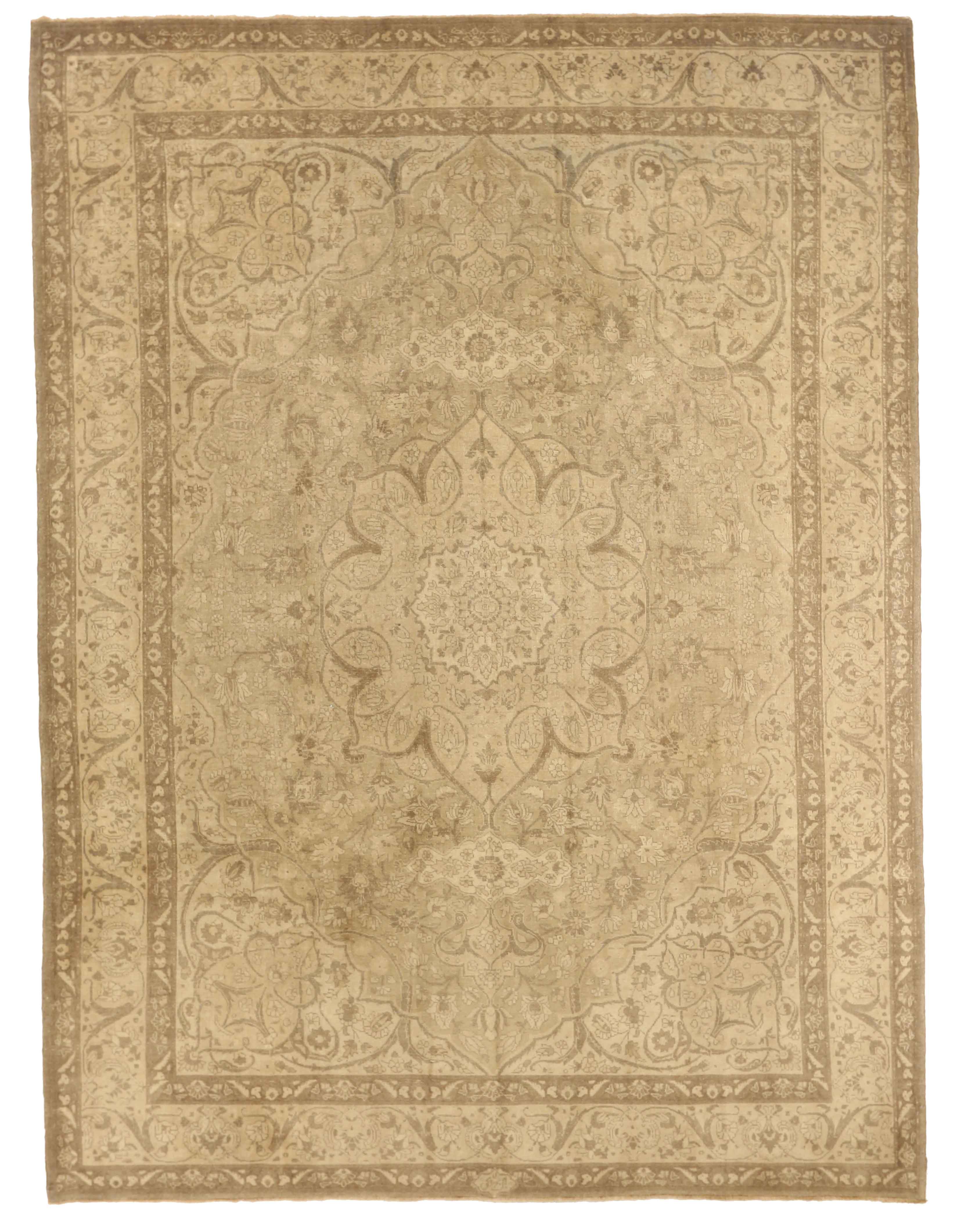 Thumbnail 13 for Antique Persian Tabriz Transitional Rug 67169