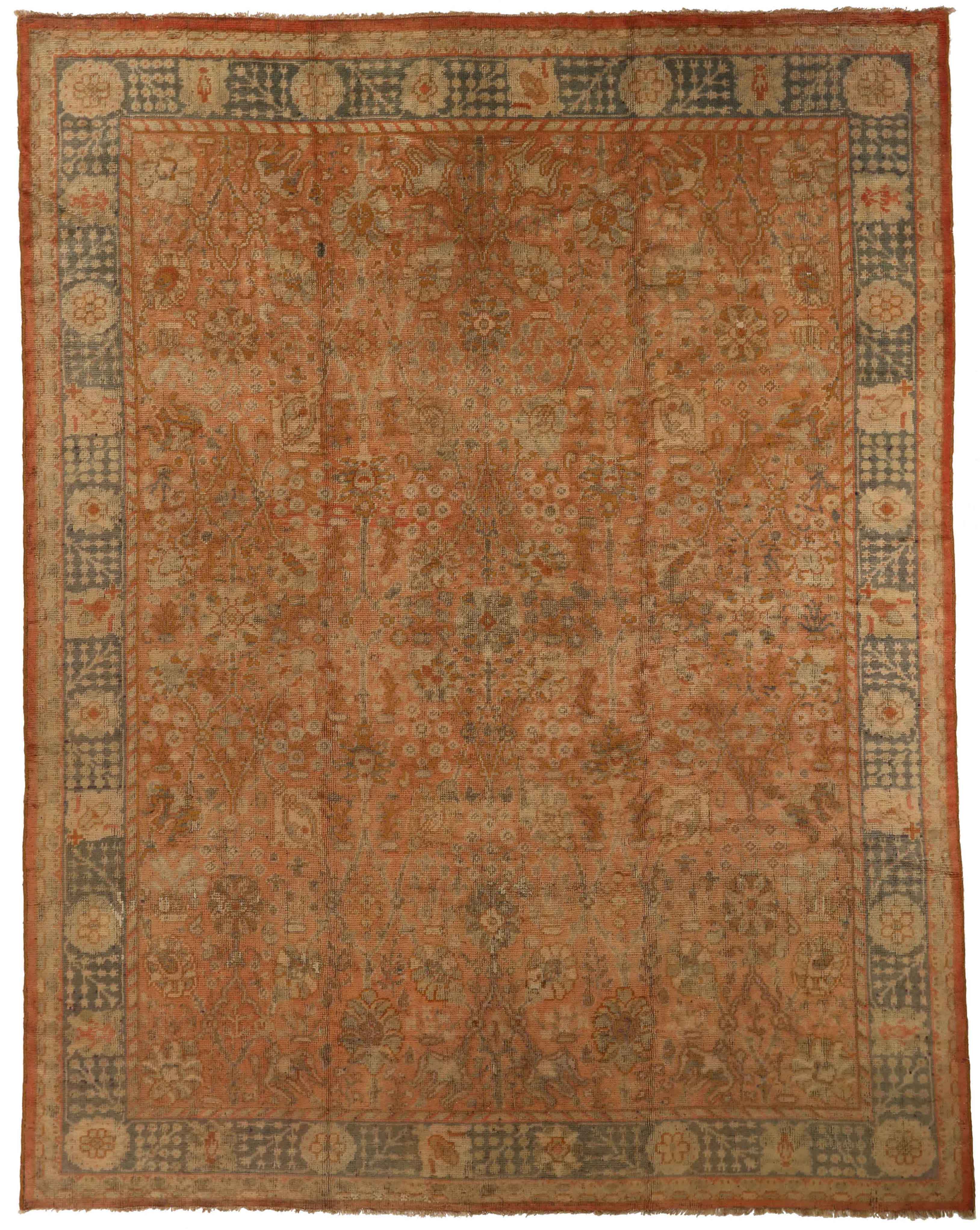 Thumbnail 3 for Antique Turkey Oushak Transitional Rug 72541