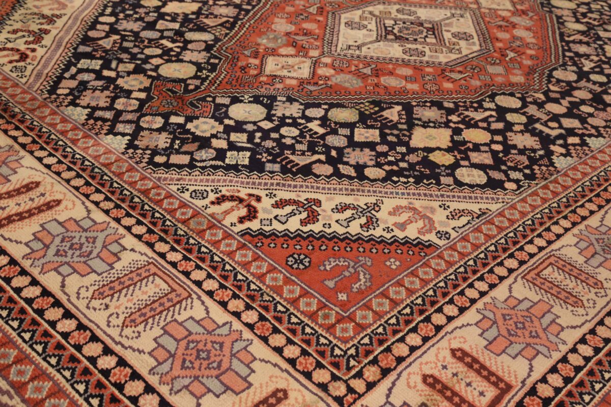 Thumbnail 14 for Antique Persian Meshkin Traditional Rug 72518