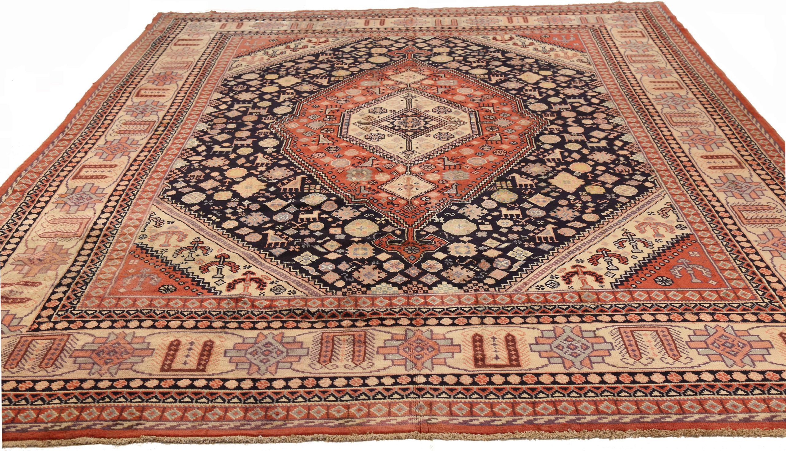 Thumbnail 9 for Antique Persian Meshkin Traditional Rug 72518