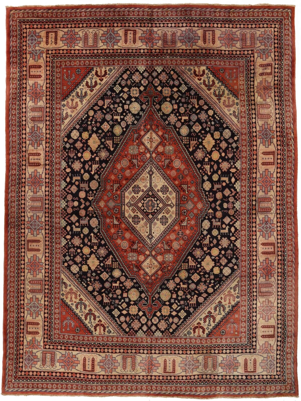 Thumbnail 13 for Antique Persian Meshkin Traditional Rug 72518